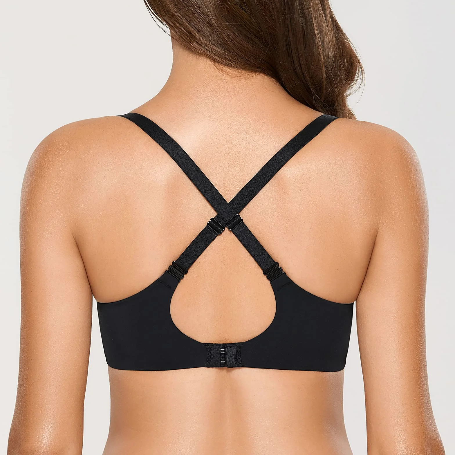 DOBREVA Damski Push Up Biustonosz Miękki T-shirt Biustonosze z lekkim wyściełanym komfortem Sexy