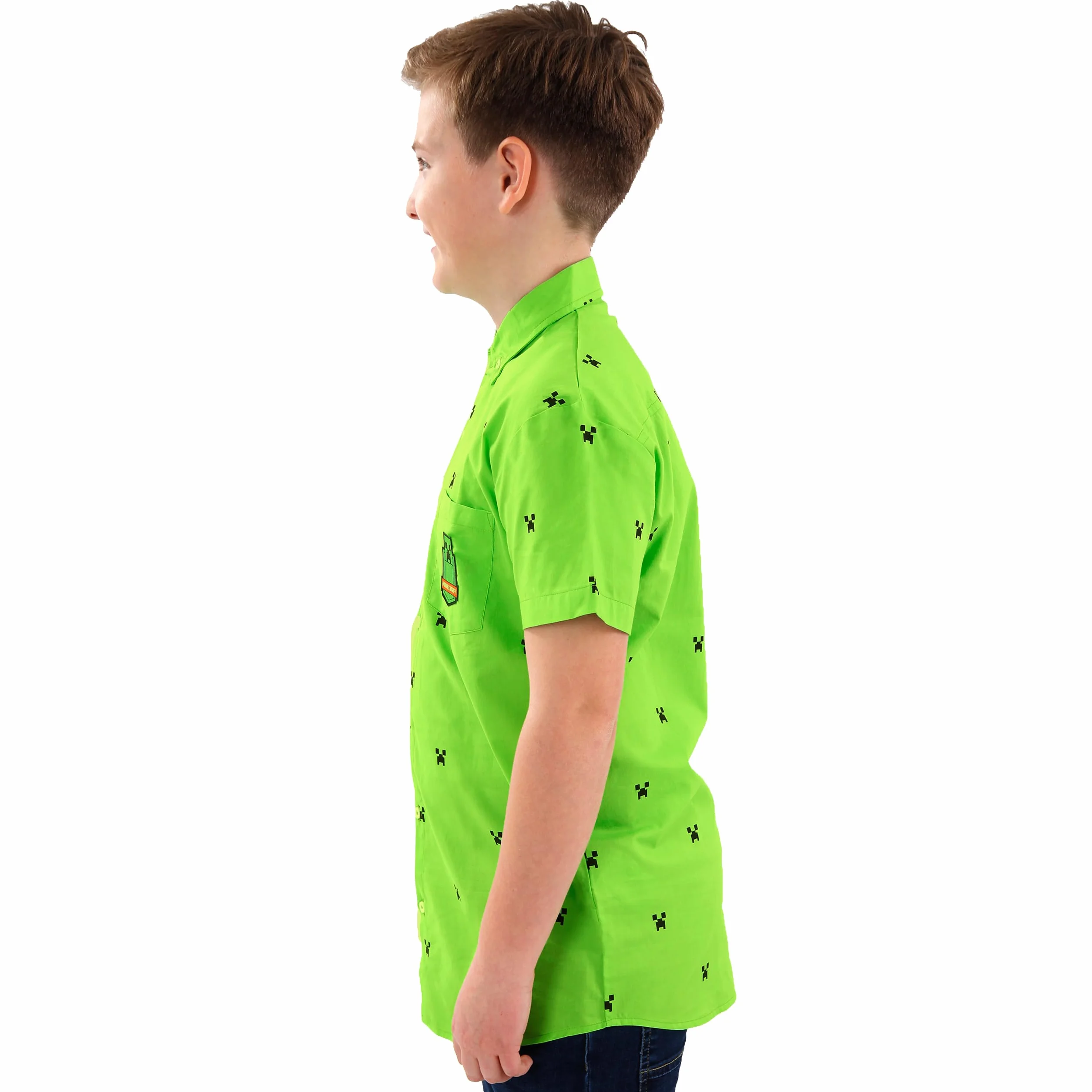Minecraft Chłopcy Koszula Creeper