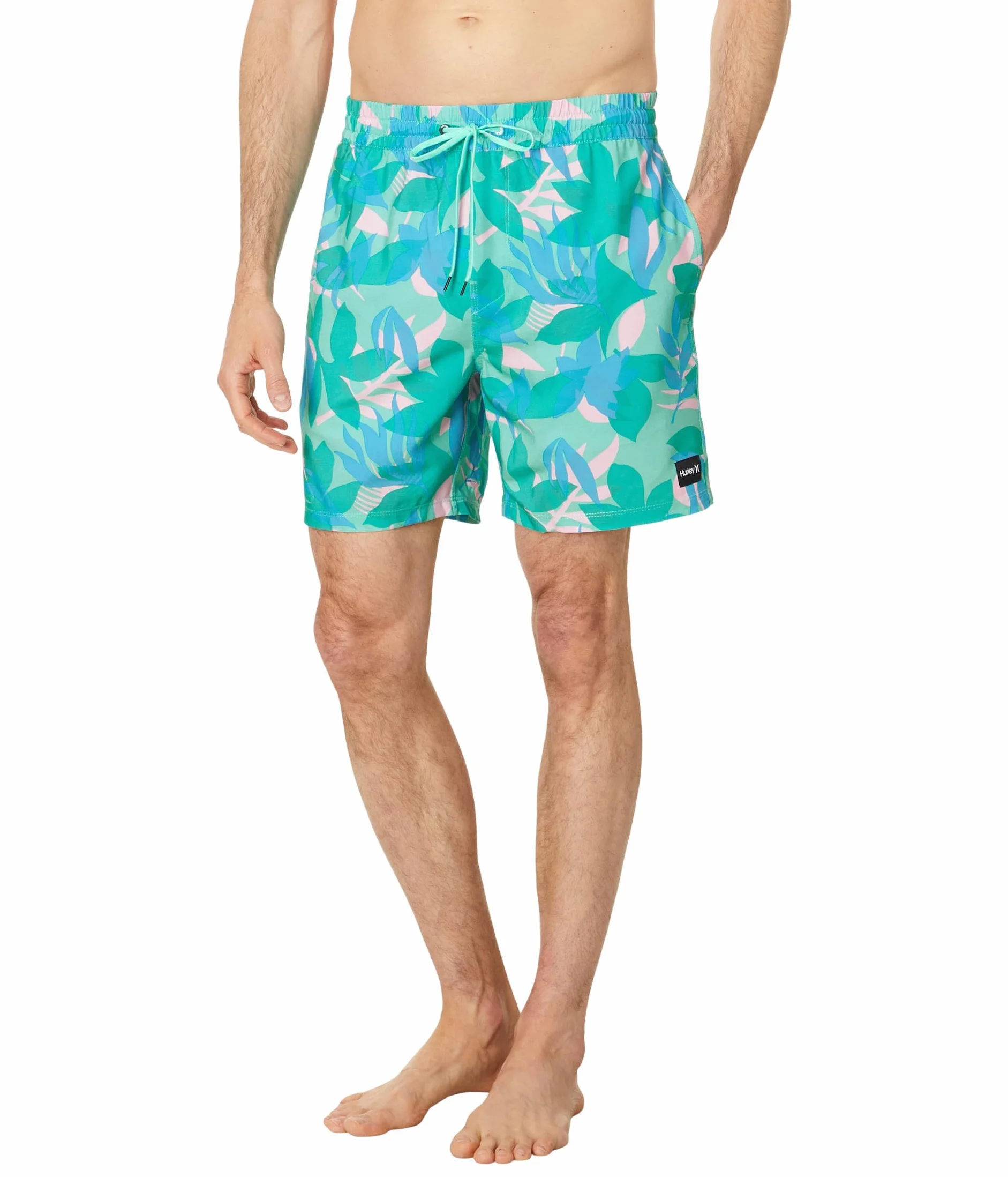 Boardshort męskie - siatkówka Cannonball 43 cm, Tropikalna mgła, XL