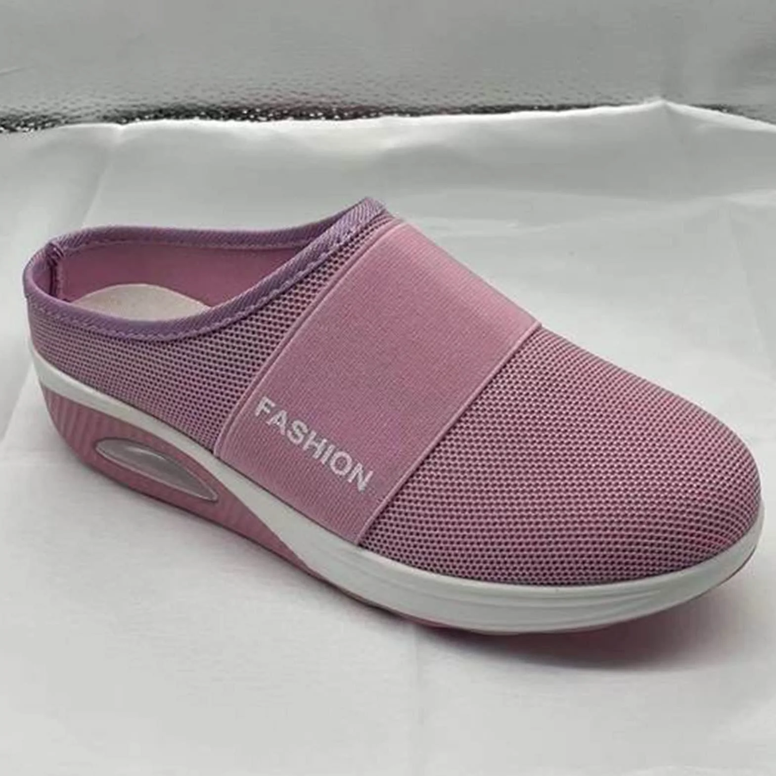 Buty ortopedyczne dla kobiet, oddychające, lekkie i wygodne, wsuwane, z poduszką powietrzną, buty do chodzenia, ażurowa siatka, półkapcie, podparcie łuku, na co dzień, płaskie buty