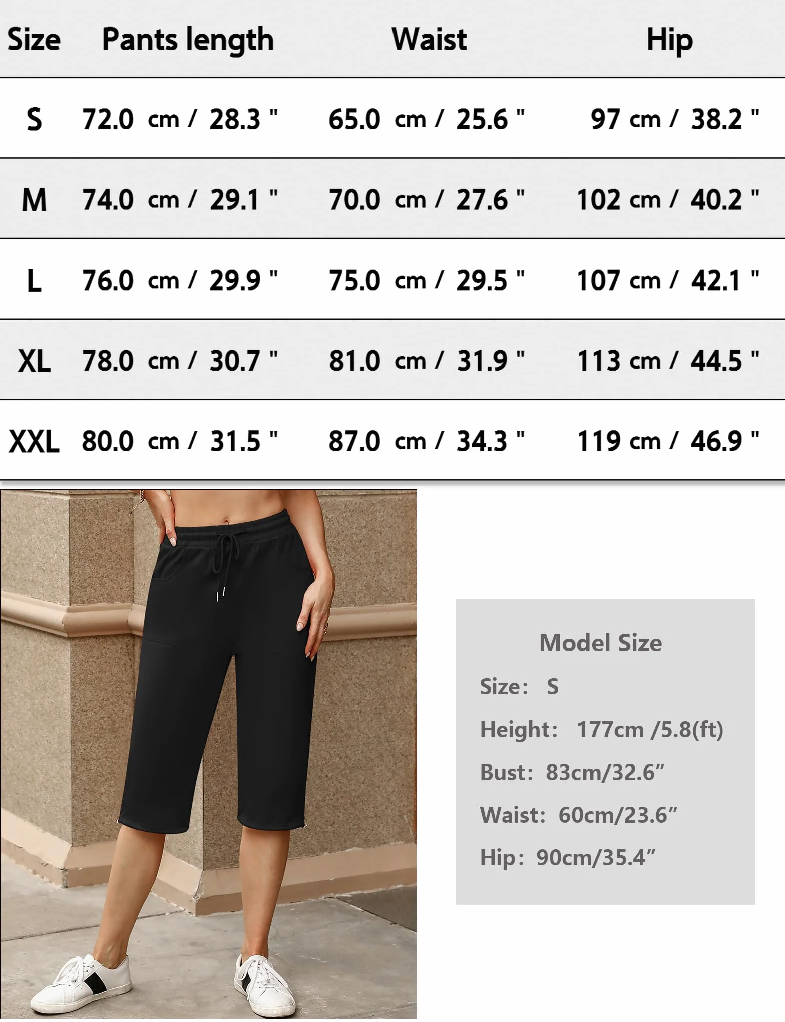 Totatuit Spodnie do biegania 3/4 damskie bawełniane spodnie sportowe i rekreacyjne fitness Legginsy, Jasnoszary, S
