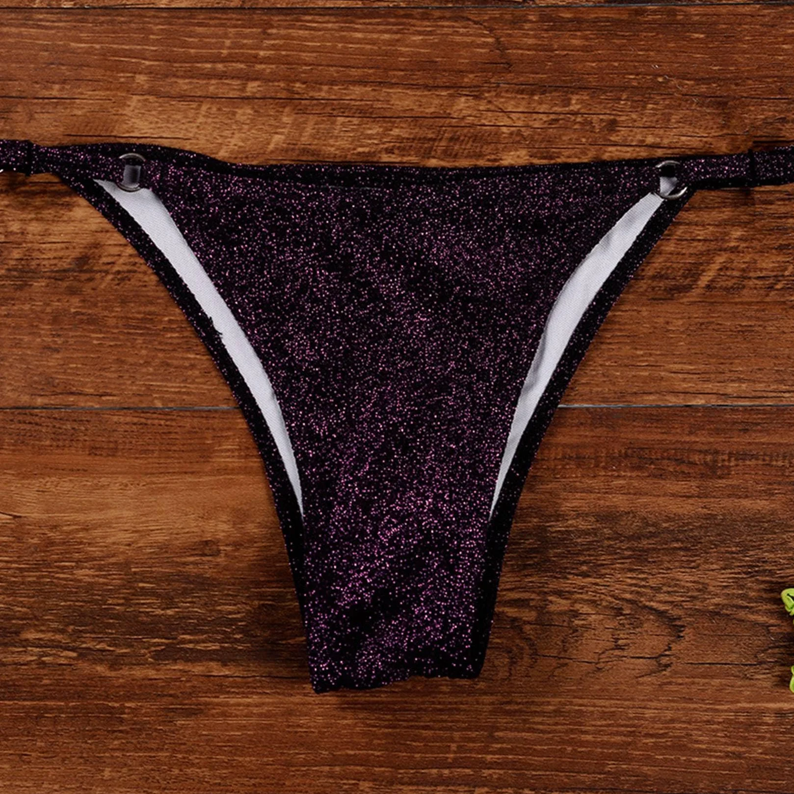 Kobiety Z Zestawu Bikini Cekinowe Strzały Kąpielowe Błyszczące Dwuczęściowe Kostiumy Kąpielowe