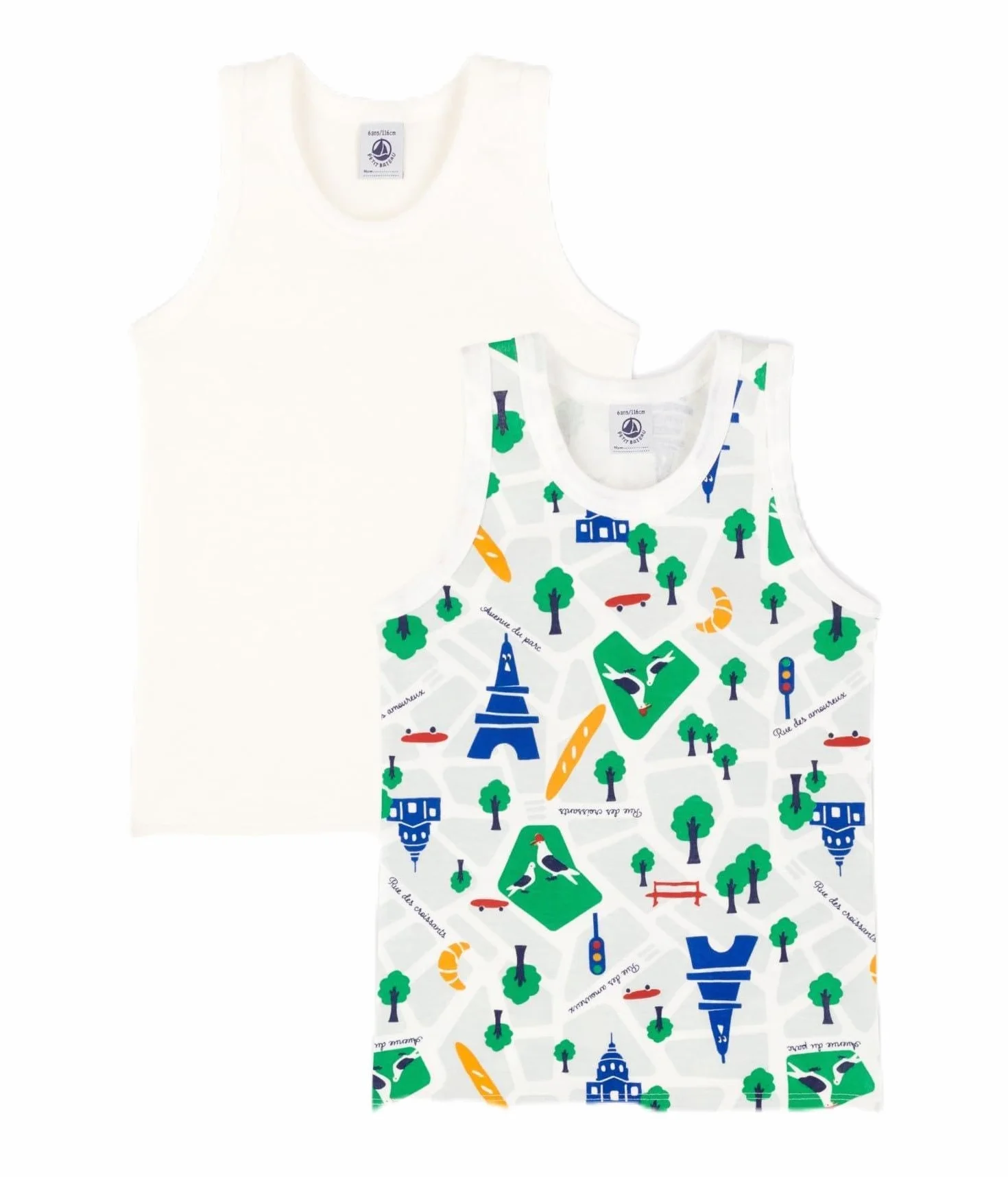 Petit Bateau 2 DEBARDES varian12A, Wariant 1, 12 lat