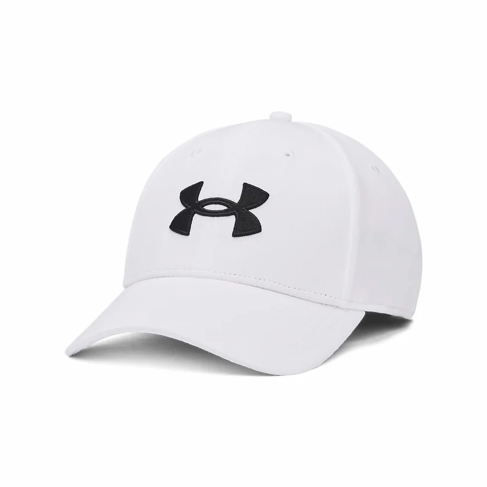 Under Armour Mężczyźni Stretch Fit 1376700 Czapka, Biały/Czarny, M-L