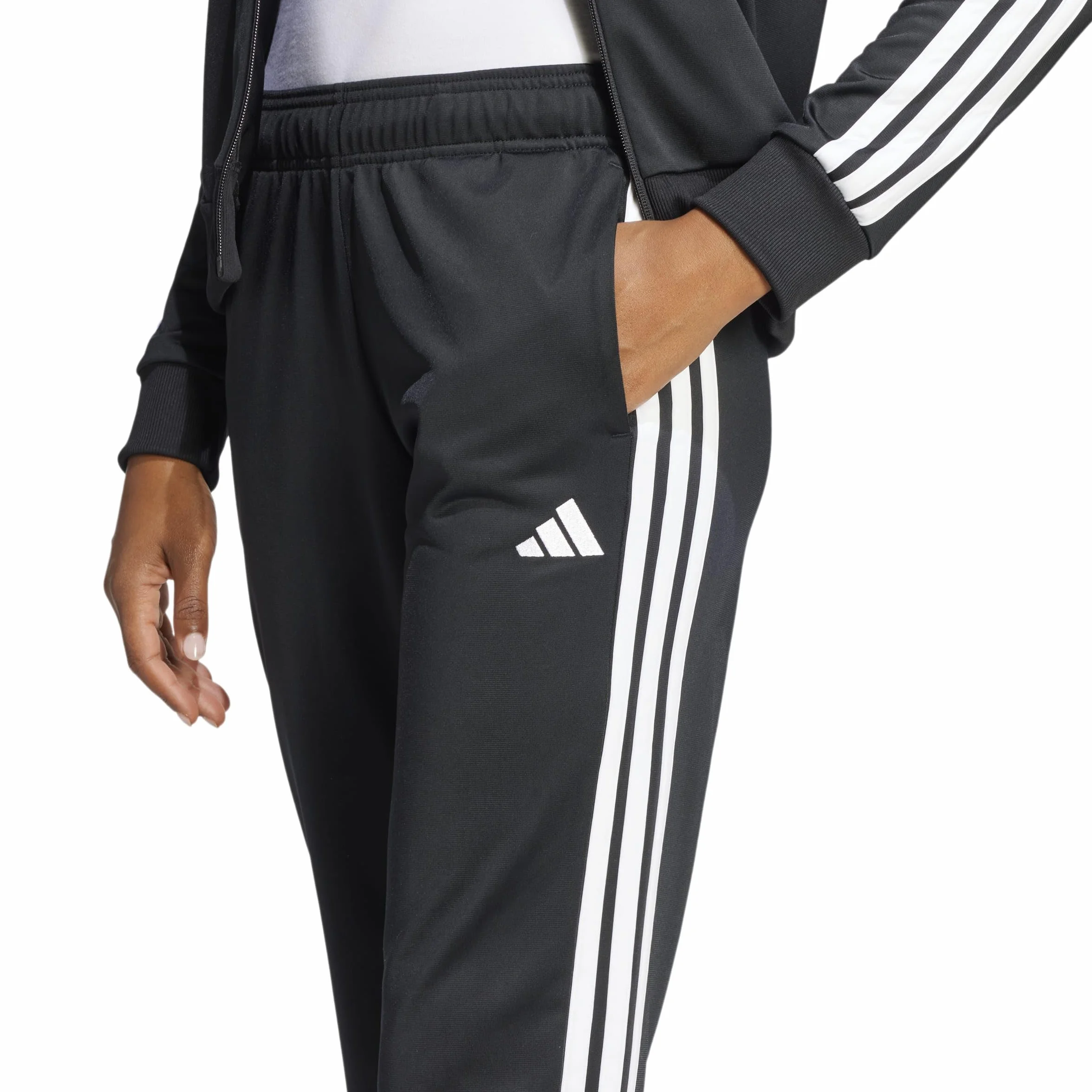 adidas Kobiety ESSENTIALS 3-STRIPES TRACKSUIT, Black, XL