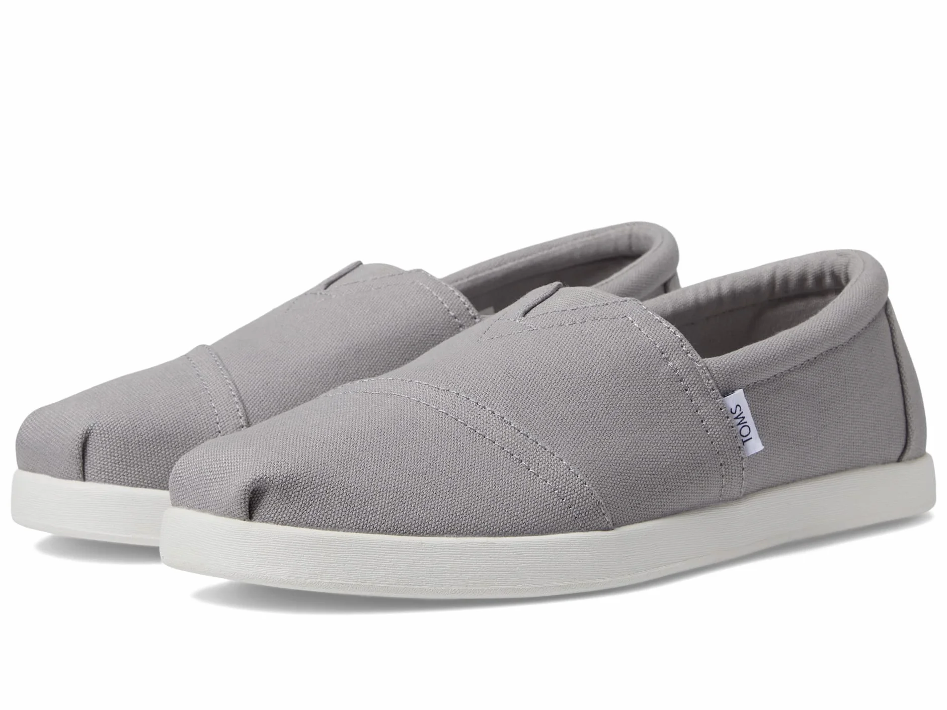 TOMS Alp FWD męskie mokasyny płaskie, Mżawka, szare płótno bawełniane z recyklingu, 44.5 EU