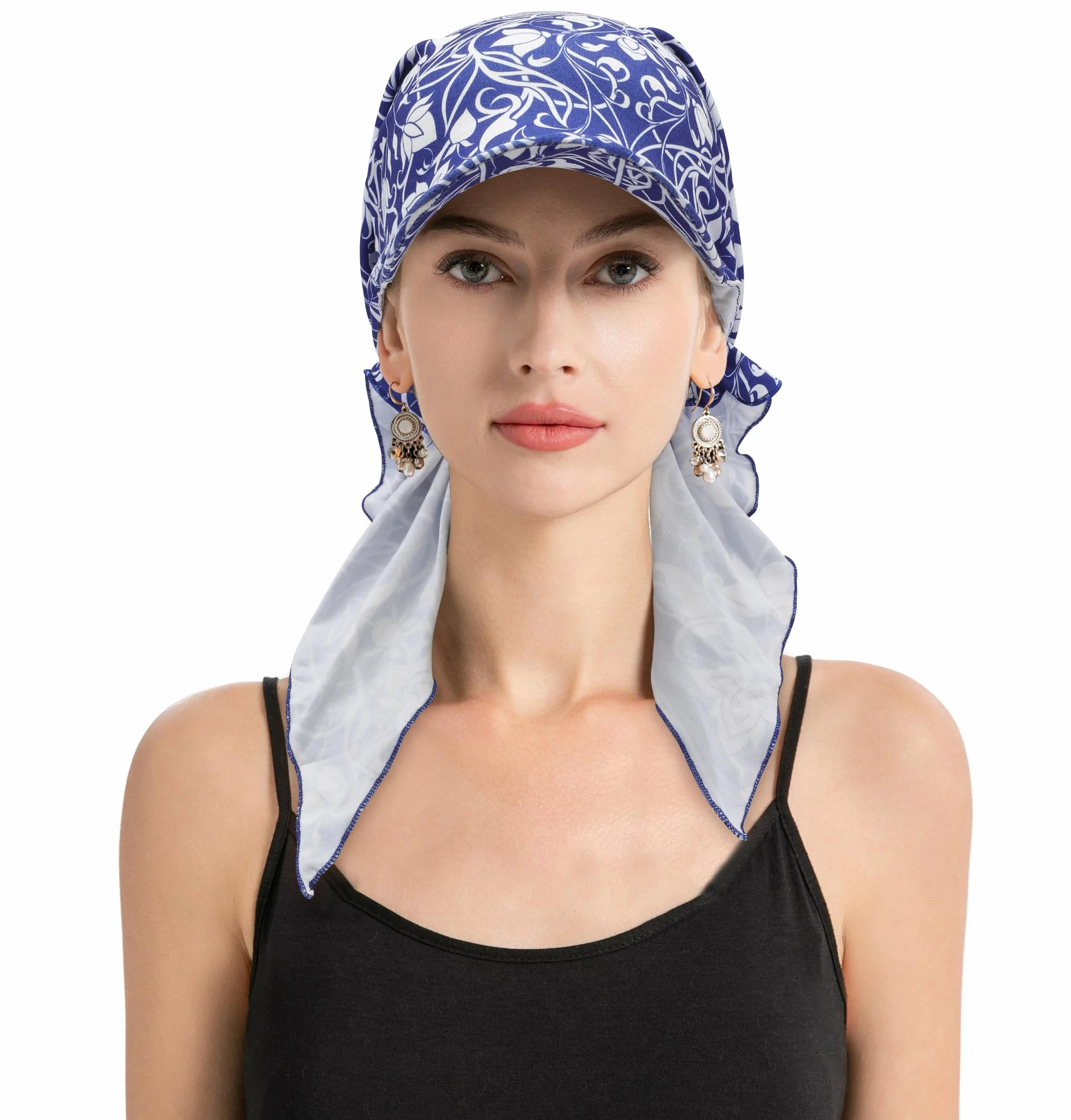 ZLYC Chemo Headwear Brim Visor damska chusta na głowę czapka z dzianiny