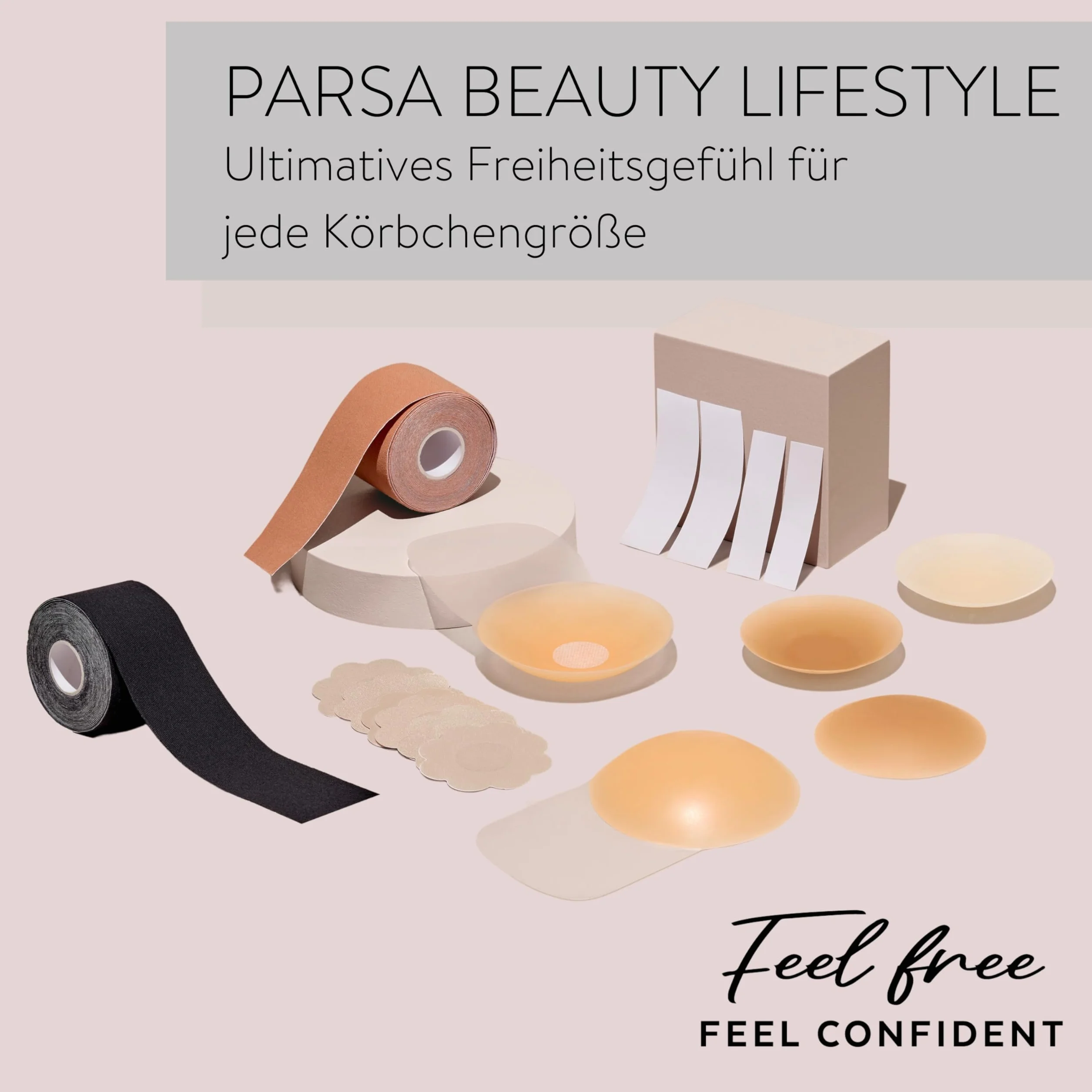 PARSA Beauty Silikonowe etui na sutki – niewidoczna alternatywa biustonosza dla miseczek A-D – wielokrotnego użytku i wodoodporna – 100% nieprzejrzysta – pokrowiec na sutki damskie
