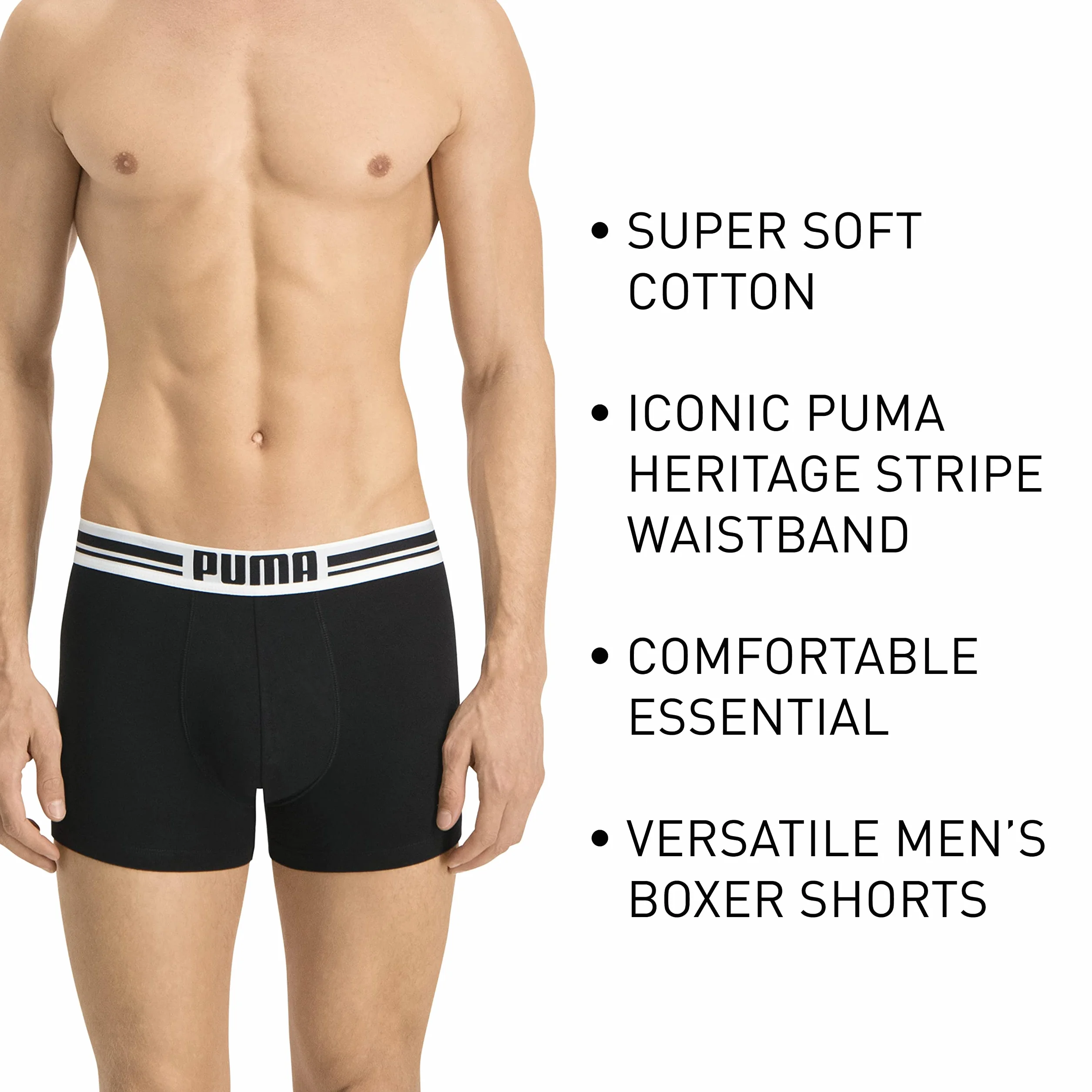 Puma Mężczyźni Bokserki, Czarny, L
