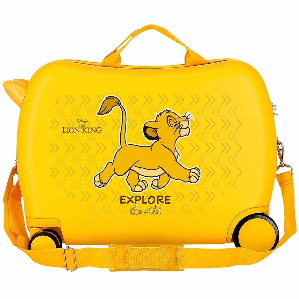 Joumma Disney Król Leon Explorer walizka kabinowa żółta 33 x 50 x 20 cm sztywna 2 kg zamek szyfrowy z boku ABS 2 kg 33 l bagaż podręczny, Żółty, Talla única, walizka dziecięca