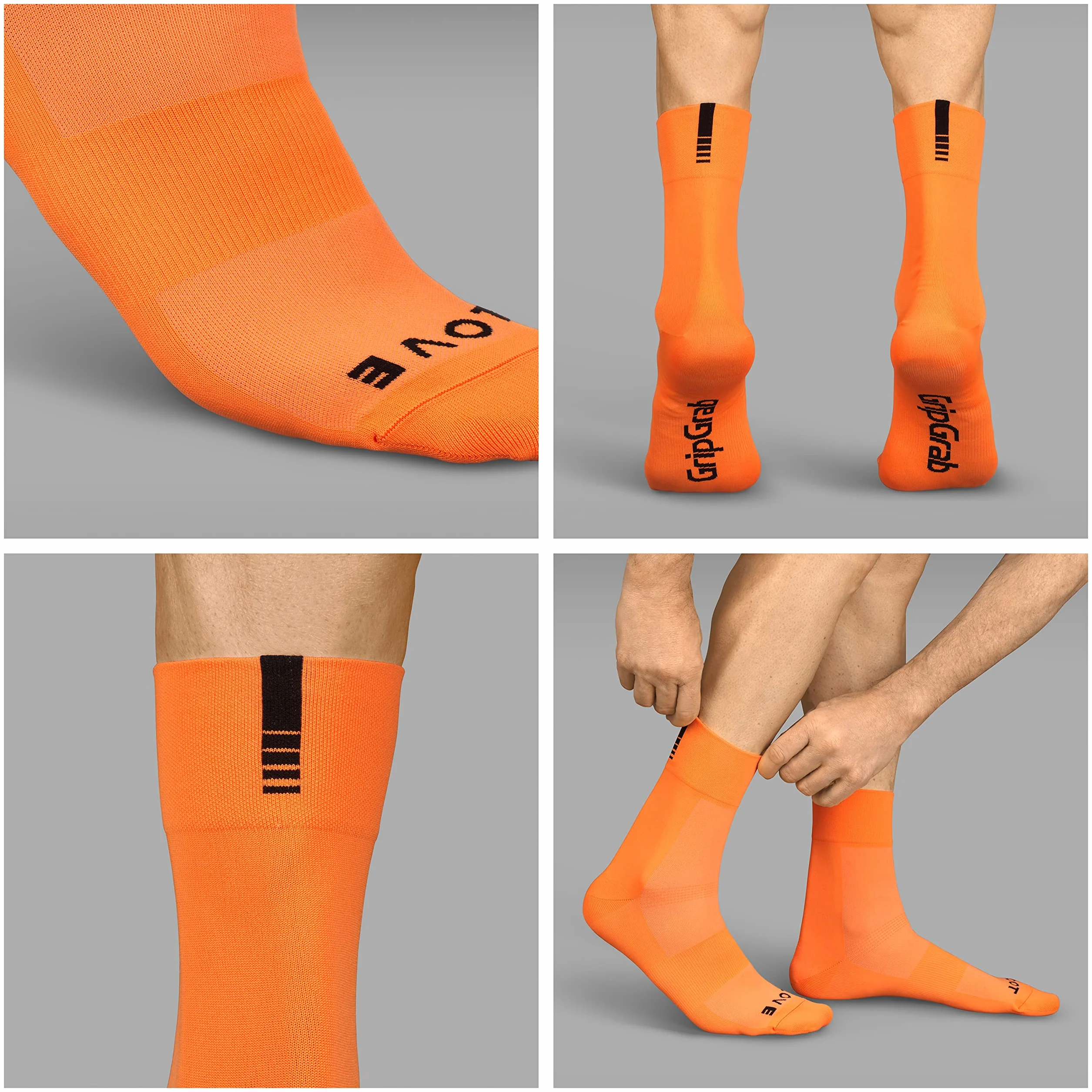 GripGrab Lightweight SL Performance letnie skarpety rowerowe, 1 sztuka i 3 pary, 2 długości, skarpety rowerowe, długie, krótkie