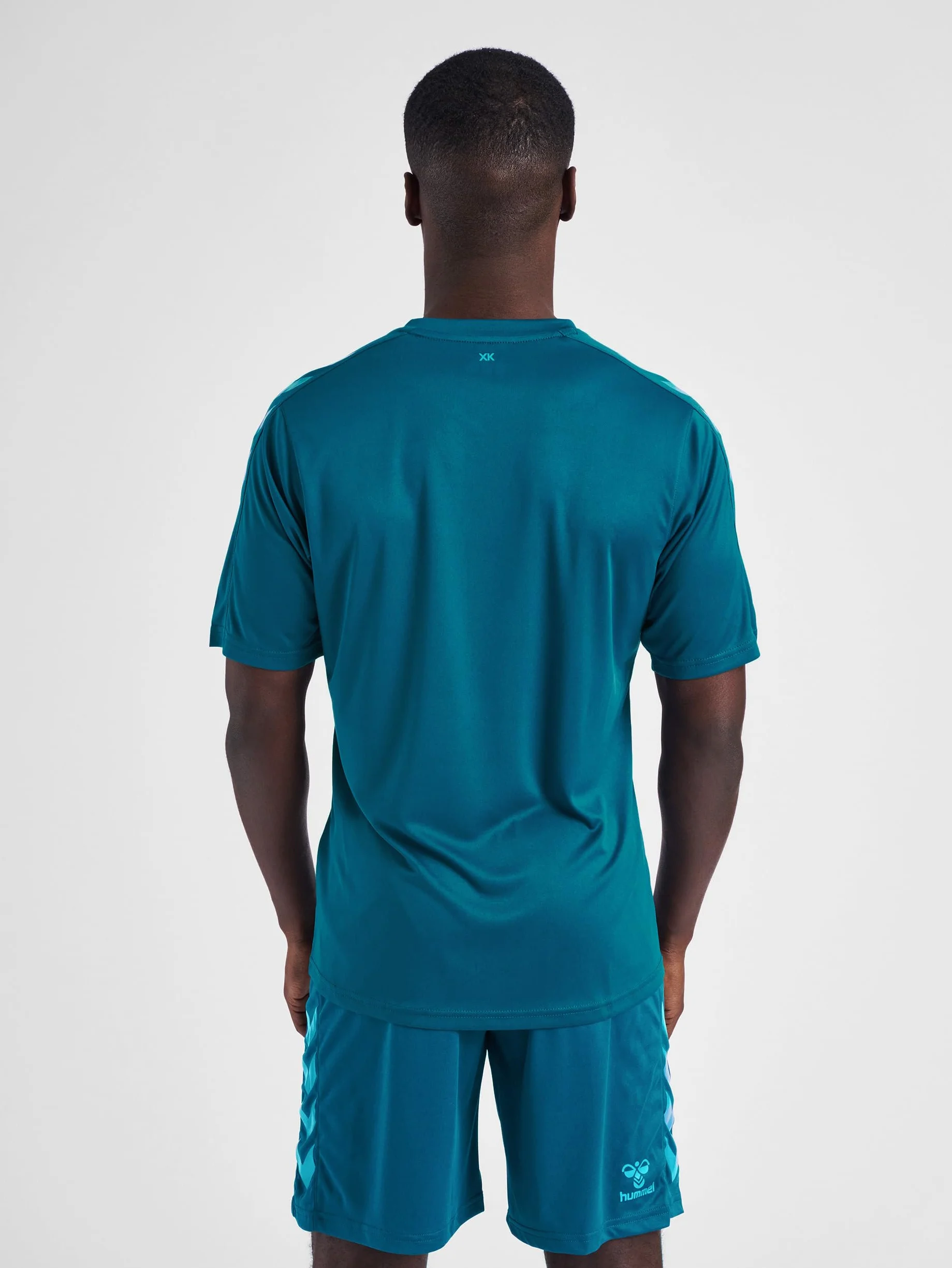 hummel Koszulka męska Hmlcore Xk Poly Jersey S/S, niebieski koralowy, M, Błękitny koral, M