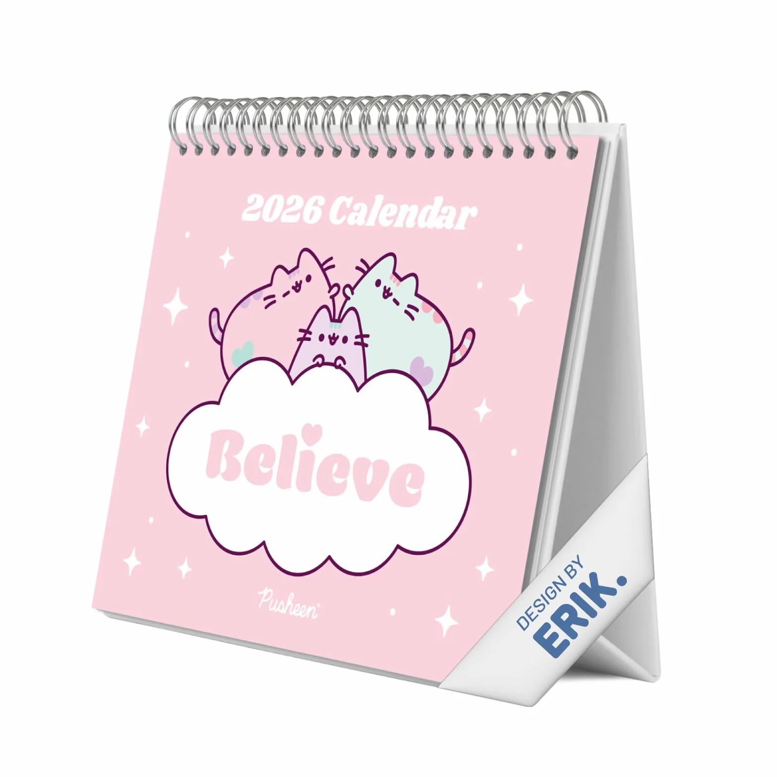Grupo Erik Desk Calendar 2026 - Pusheen Calendar 2026 Month To View | Monthly Desk Planner, Desktop Gifts Under 10 Pounds | Pusheen Gifts For Cat Lovers