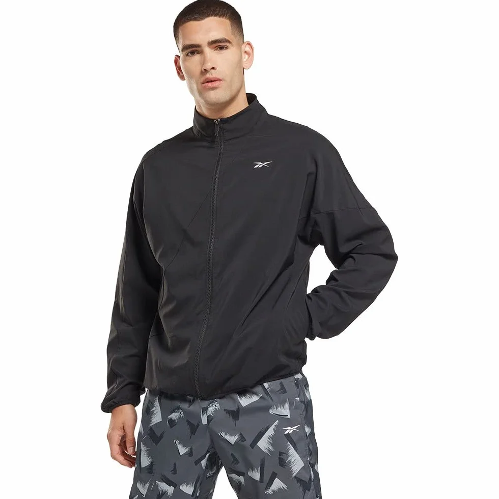 Reebok Kurtki Mężczyźni Bieganie Tkane Wind Jkt