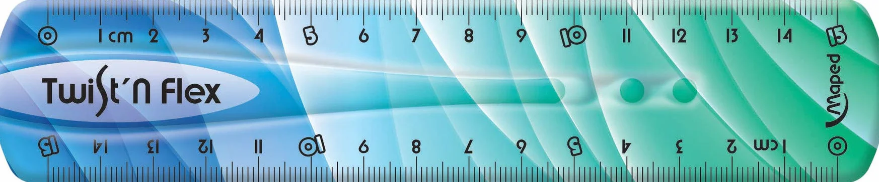 Maped Twist Flex Decor 279115 Linijka, Wielokolorowy, 15cm
