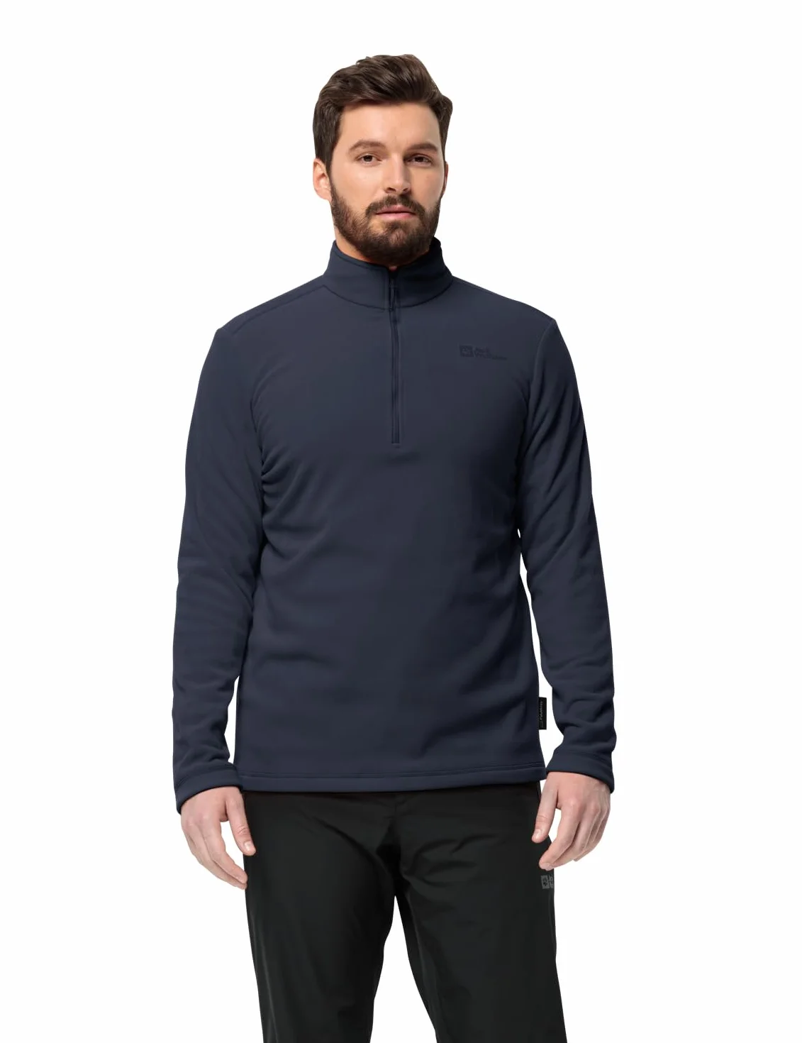 Jack Wolfskin Męski sweter Taunus Hz, niebieski (Night Blue), M