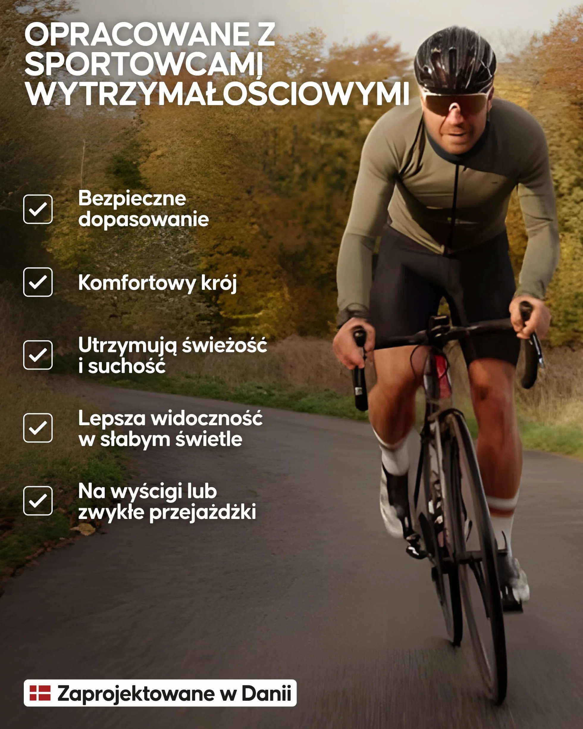DANISH ENDURANCE Męskie Spodenki Kolarskie, z Wkładką 3D Pro, Szybkoschnące, do Kolarstwa Długodystansowego