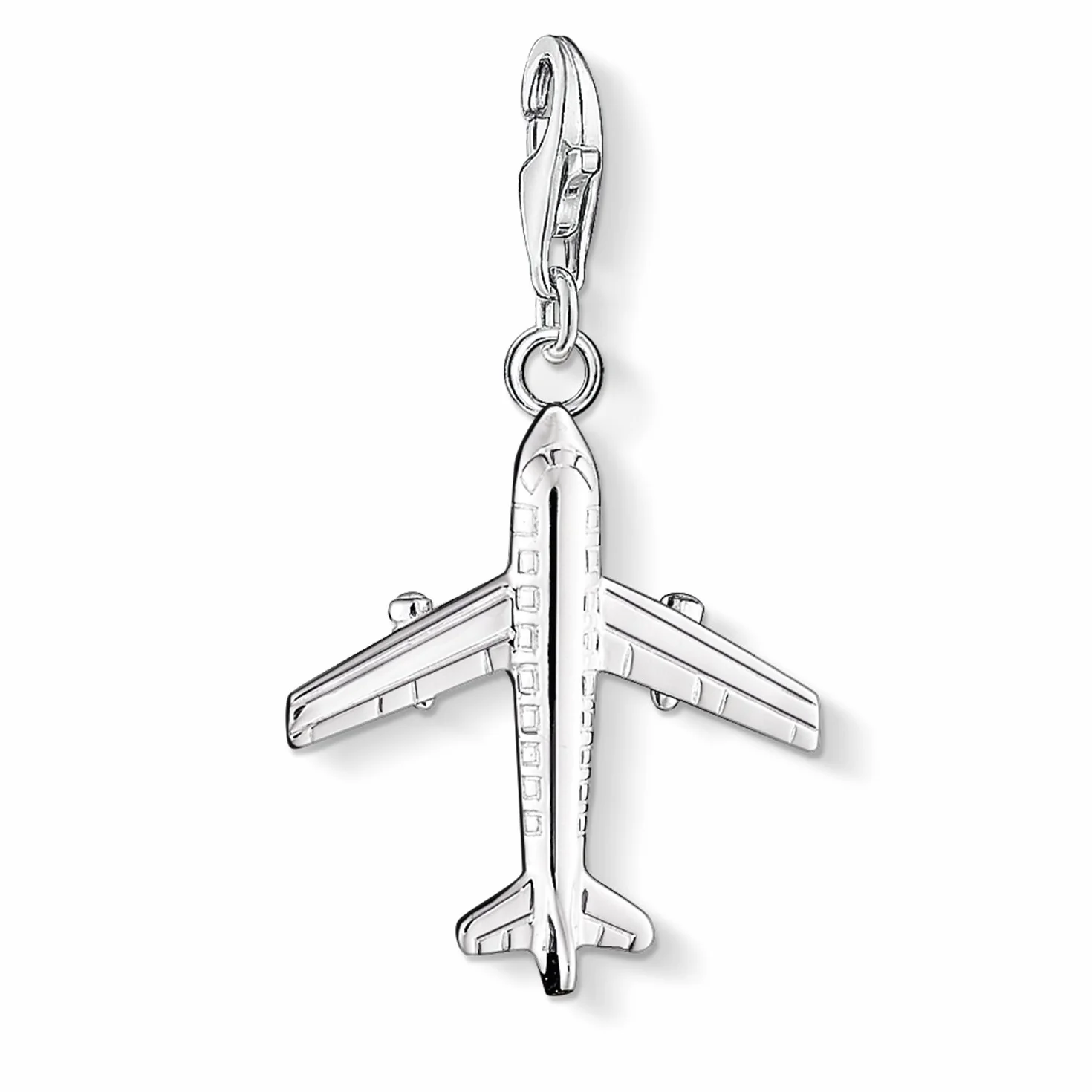 Thomas Sabo Damska Zawieszka Charms Samolot, Charm Club 925 Srebro Wysokiej Próby 0030-001-12