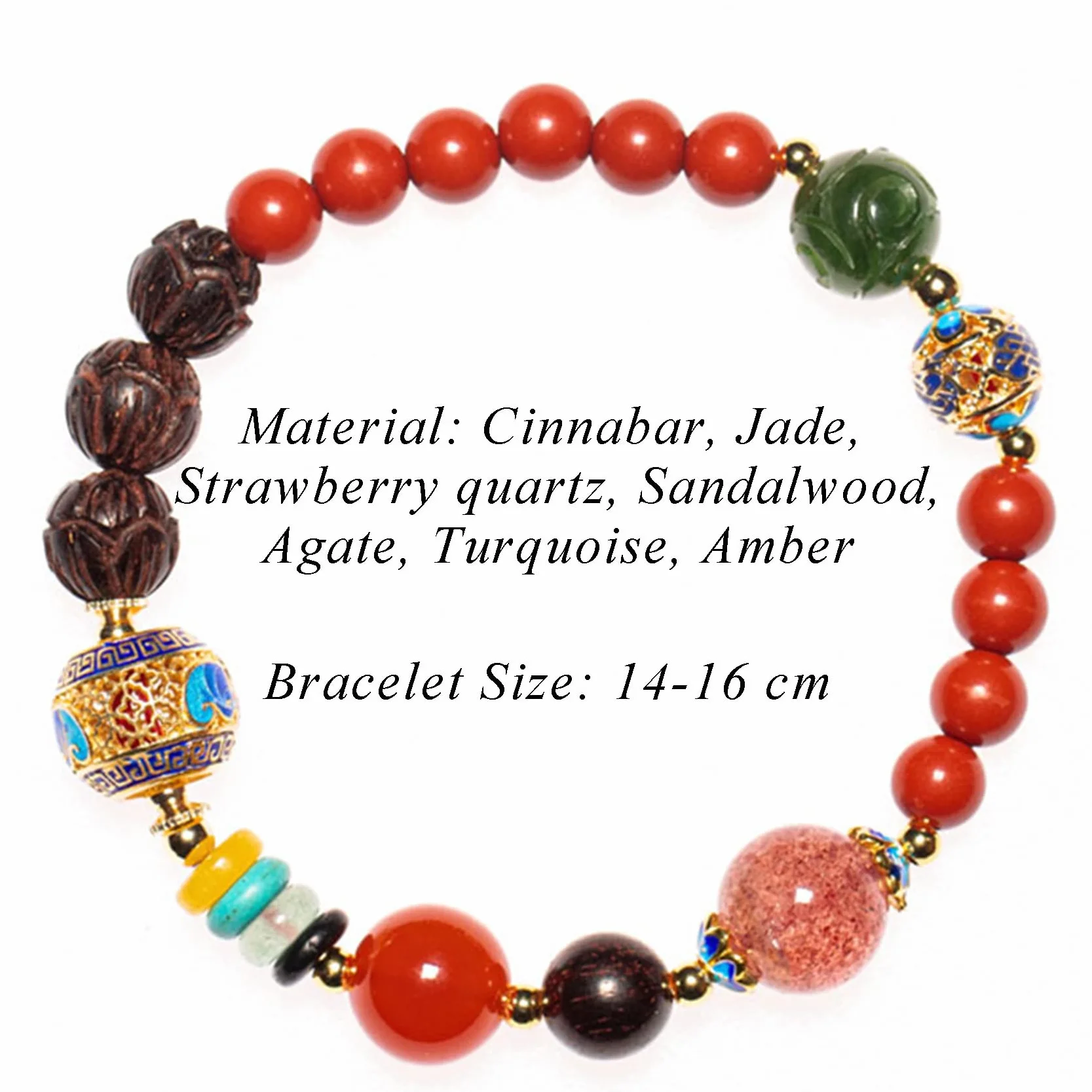 Bransoletka Feng Shui, Bransoletka kwarcowa z naturalnych kamieni szlachetnych do równoważenia wielu klejnotów Bransoletka z kryształowych koralików Talizman Kamień Bransoletka na szczęście Medytacja