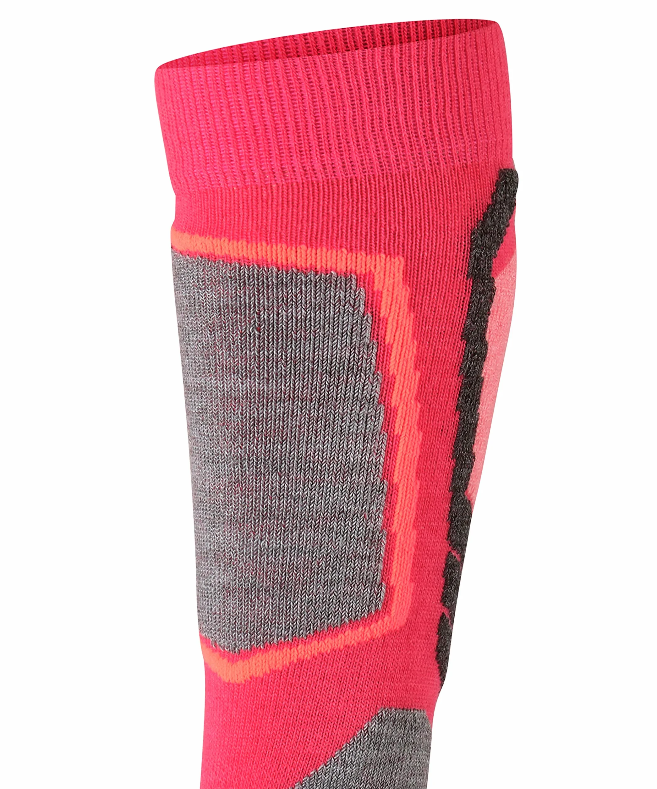 FALKE Uniseks - dzieci Skarpety narciarskie SK2 Intermediate K Kh Wełna ciepłe grube 1 Para, Czerwony Rose 8564, 27-30