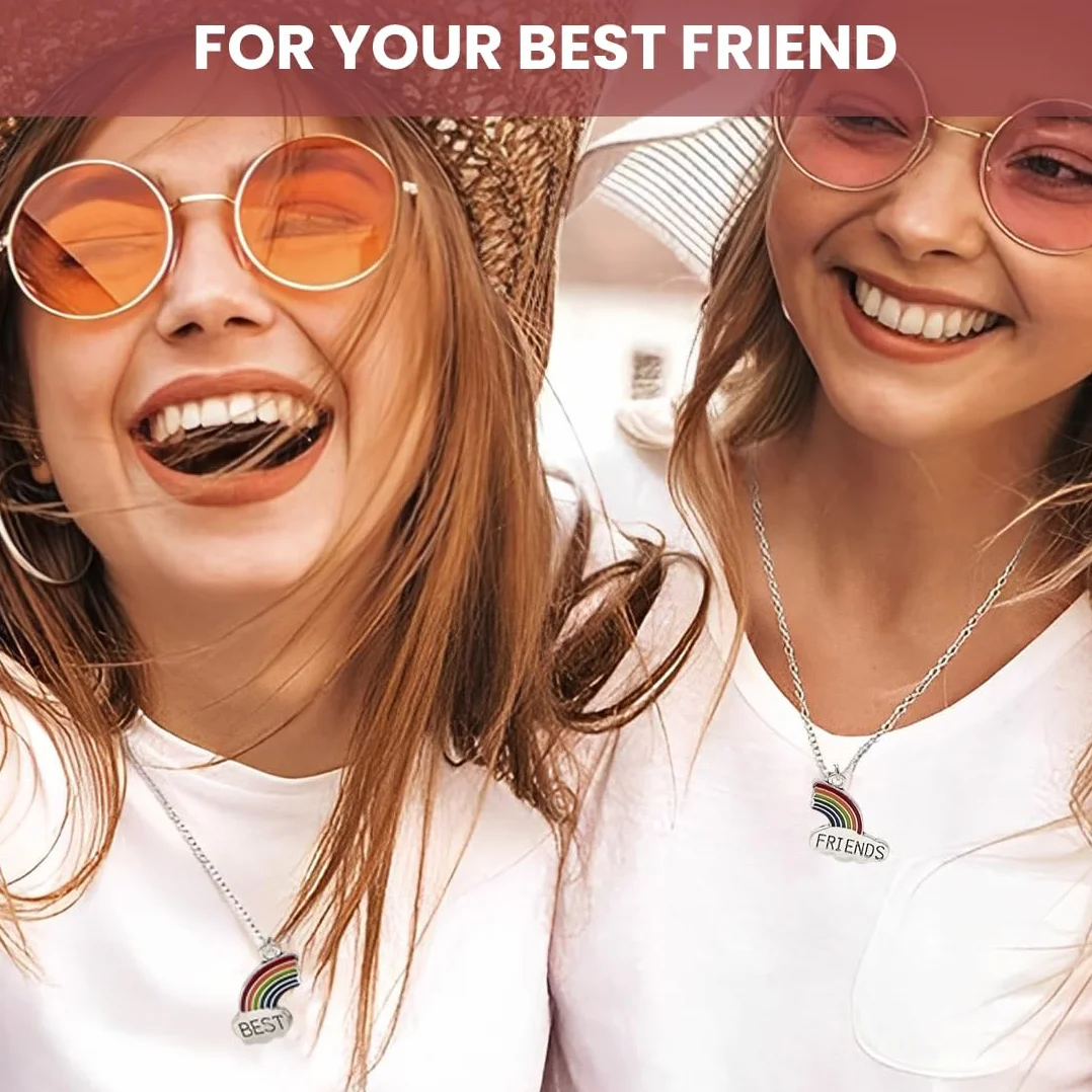 3 szt. BFF naszyjnik przyjaźni dla najlepszych przyjaciół na zawsze dziewczynka prezent urodzinowy wisiorek łańcuszek prezent