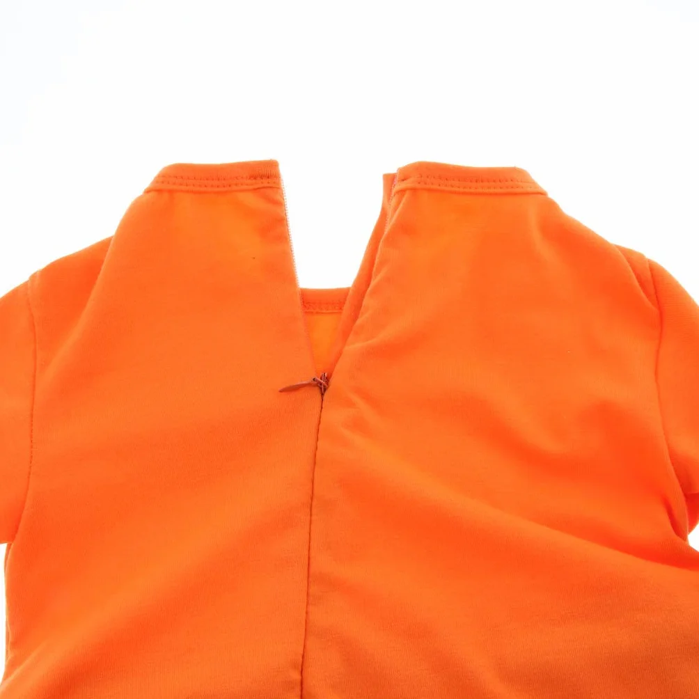 Kombinezon dziecięcy mop strój unisex chłopiec dziewczyna polerowanie podłogi czyszczenie mop garnitur jesień zima dzieci raczkujący maluch Swob kombinezon - pomarańczowy + beżowy 80 cm, jak opisano w pomarańczowym + beżowym 80 cm jak w opisie