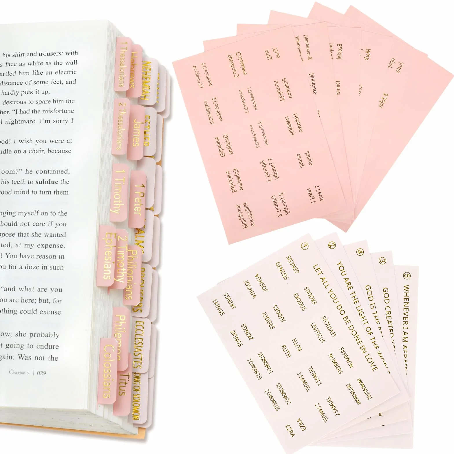 165 sztuk laminowanych zakładek biblijnych, akcesoria biblijne, duże naklejki z nadrukiem, łatwe do odczytania i przyklejenia, tabulatory biblijne z pustymi miejscami dla mężczyzn i kobiet, Stary i