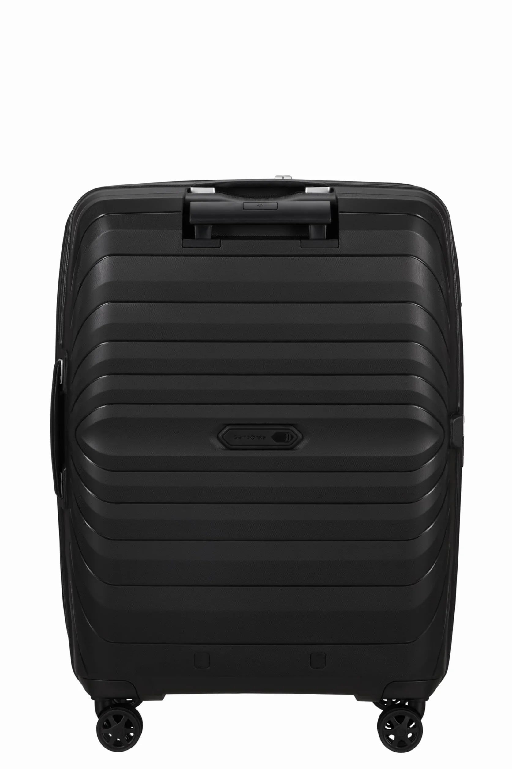 Samsonite Neo Flux - Spinner M, Rozszerzalna walizka, 68 cm, 86/96 L, Czarny (Black)