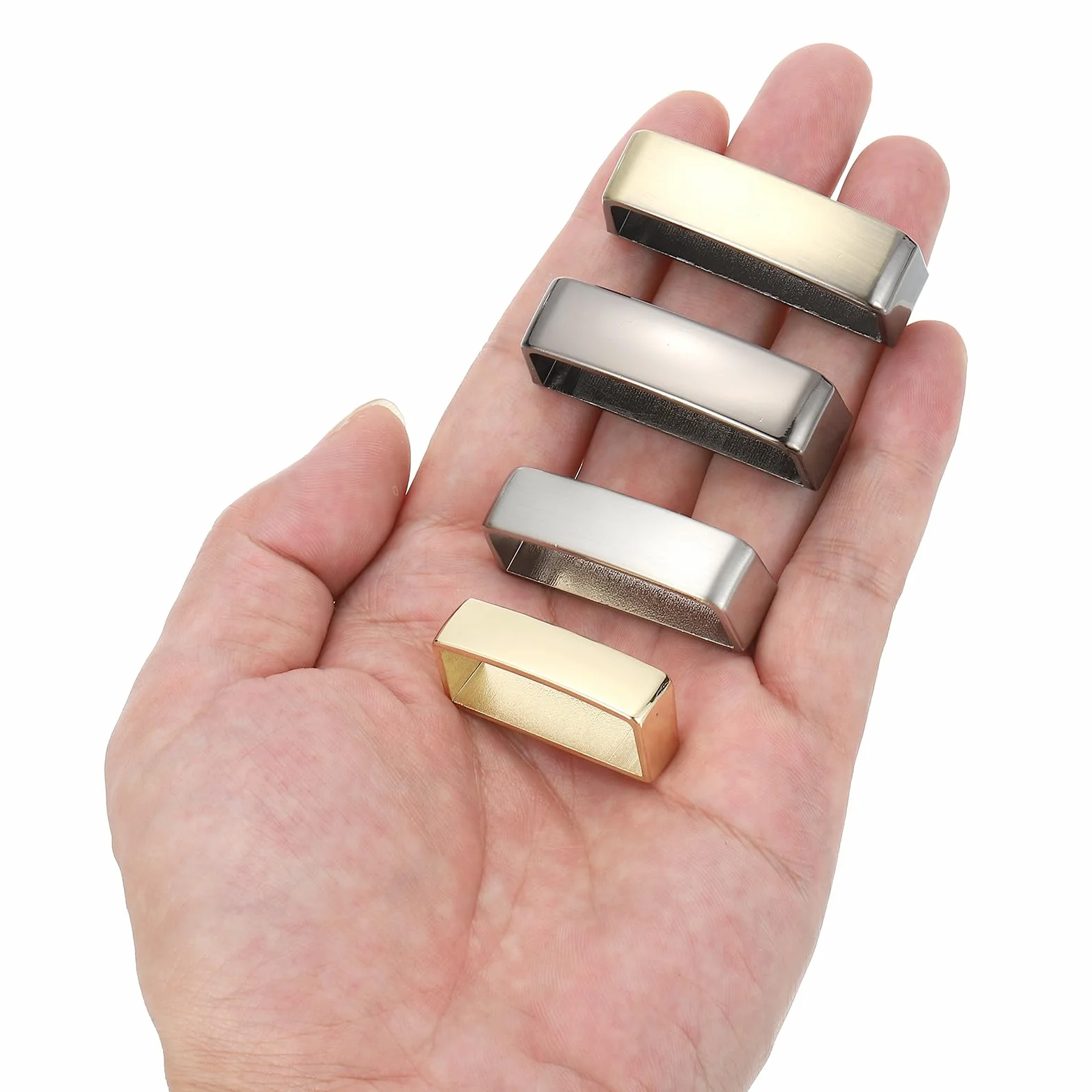 PATIKIL Obręcze do paska, Pierścień do paska ze stopu dla mężczyzn, Klamra do Paska na Rękodzieło DIY, Srebrny szary, 36mm