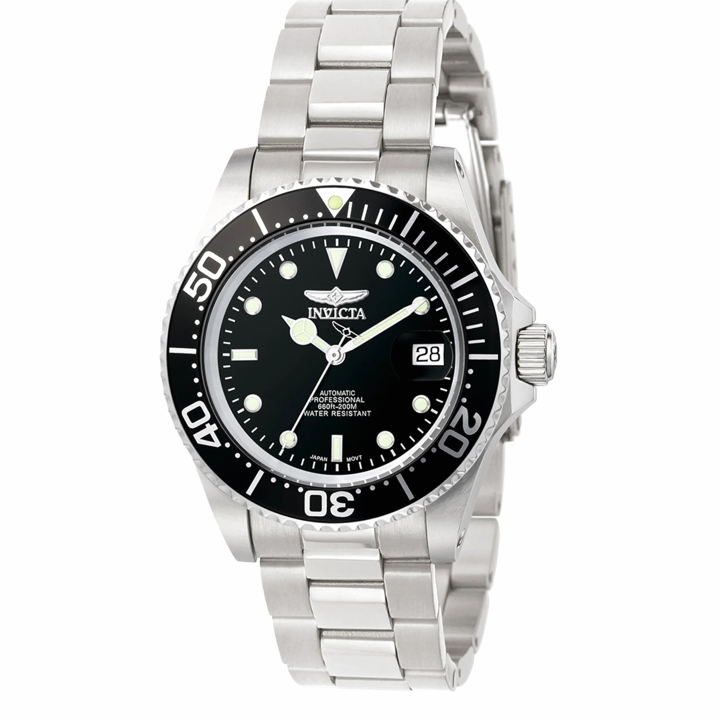 Invicta Pro Diver Męski zegarek kwarcowy ze stali nierdzewnej - 40 mm