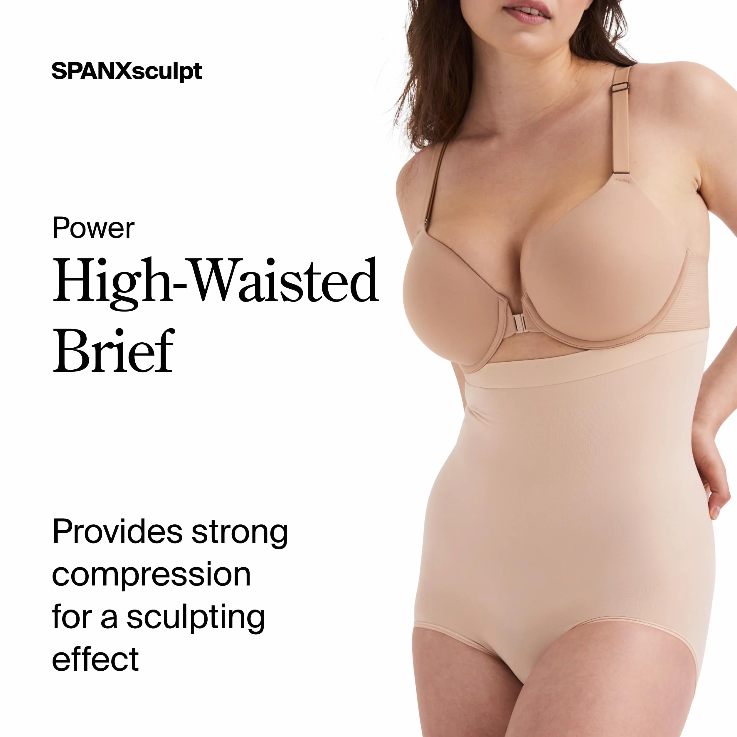 SPANX Bielizna modelująca dla kobiet Kontrola brzucha Majtki z wysokim stanem (regularne i duże rozmiary)