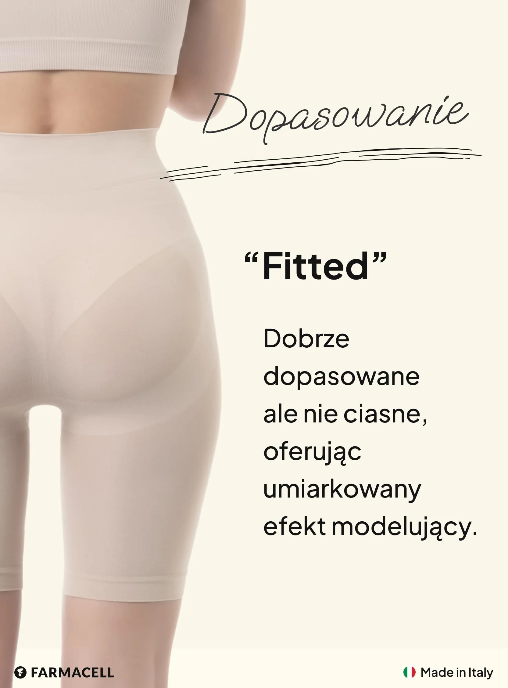 Farmacell Szorty Modelujące Damskie, Lekkie i Bardzo Oddychające, Made in Italy, 603B
