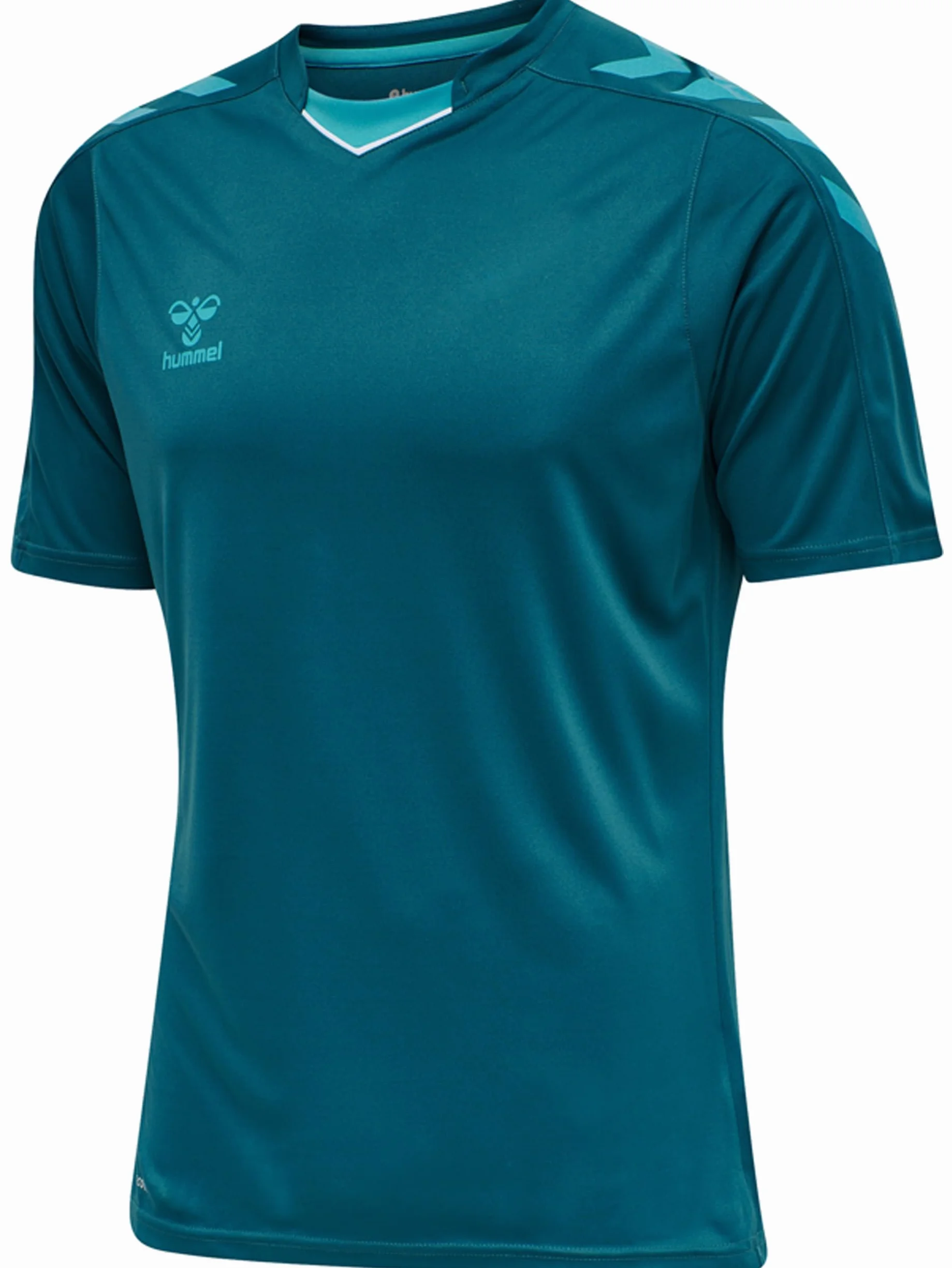 hummel Koszulka męska Hmlcore Xk Poly Jersey S/S, niebieski koralowy, M, Błękitny koral, M