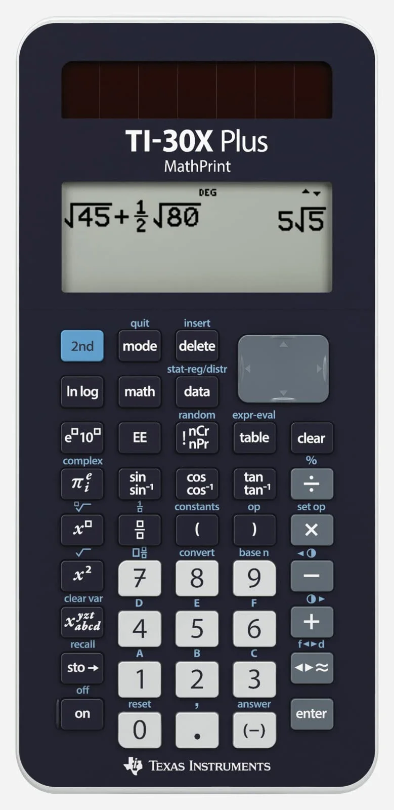 Texas Instruments TI-30XPLMP Kalkulator Naukowy, Czarny, 18,4 x 8 x 1,6 cm