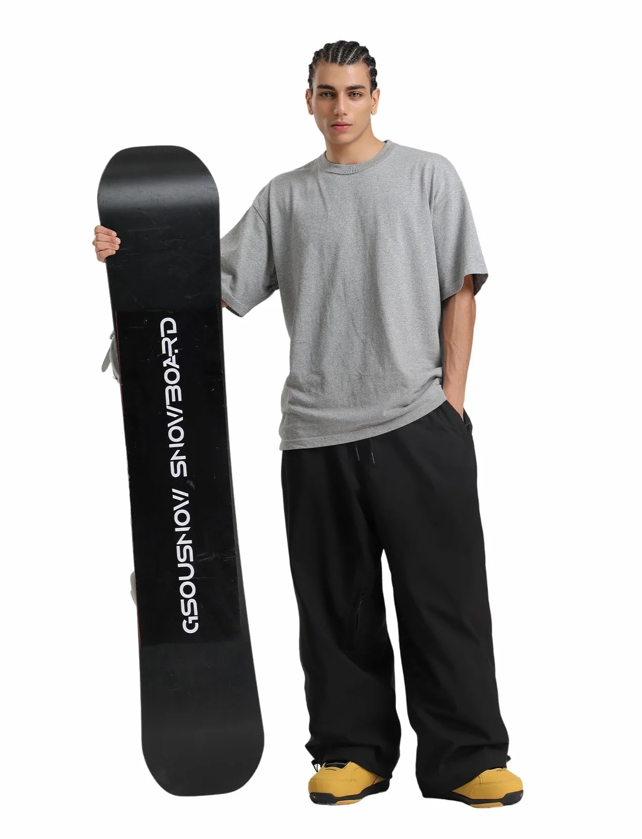 GSOU SNOW Męskie Damskie Spodnie Snowboardowe Baggy Spodnie Narciarskie - Wodoodporne Wiatroodporne Oddychające Ciepłe