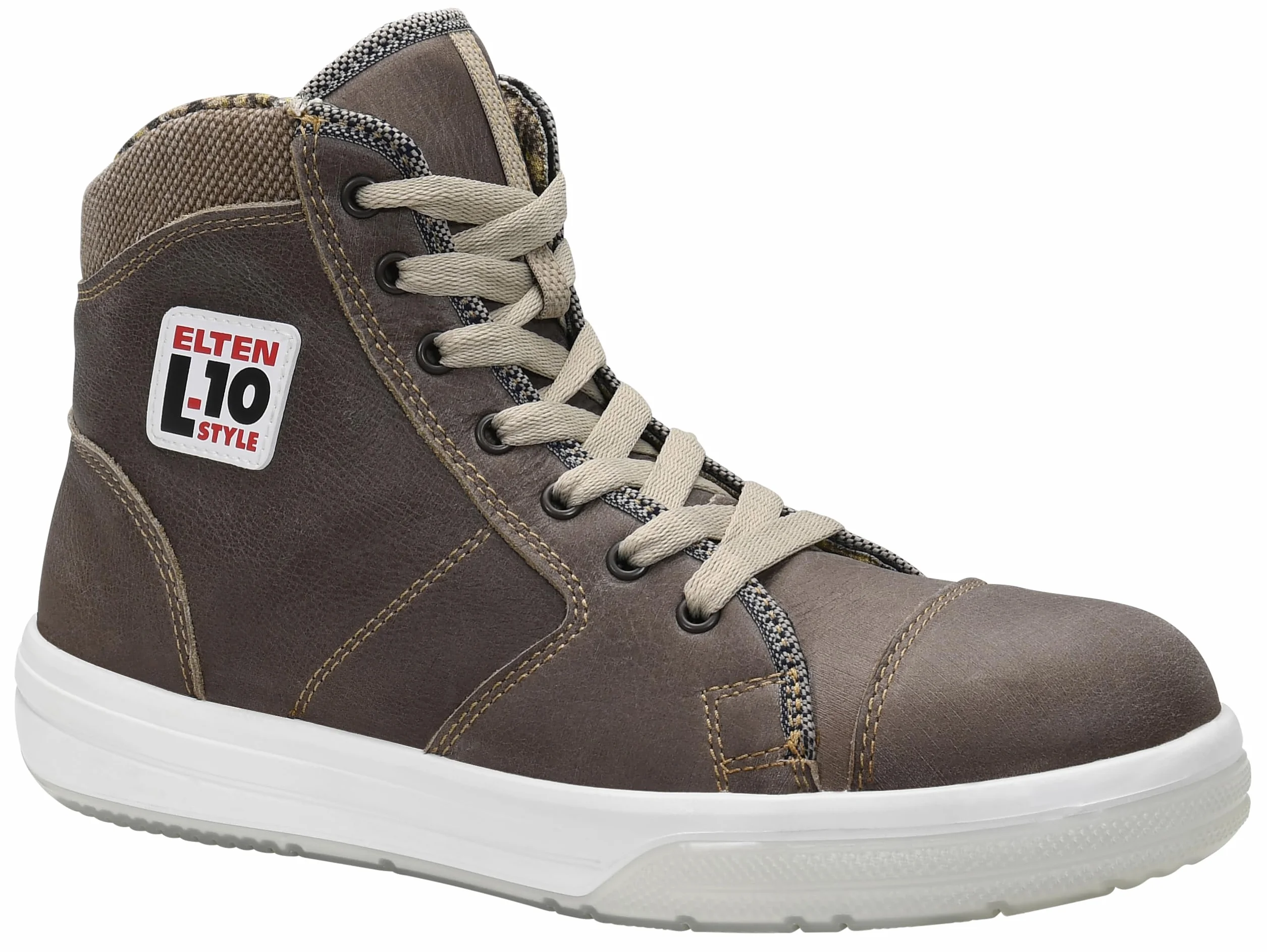 ELTEN Obuwie ochronne Emotion ESD S3, męskie, sportowe, sneakersy, lekkie, brązowe, stalowe noski - rozmiar 42