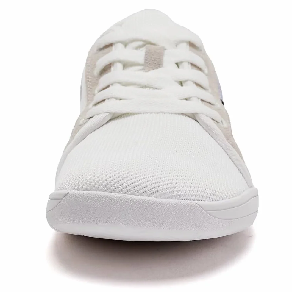 HOBIBEAR Unisex szerokie buty do chodzenia boso dla mężczyzn i kobiet, do biegania w terenie, minimalistyczne, lekkie i oddychające, biały, 42 EU