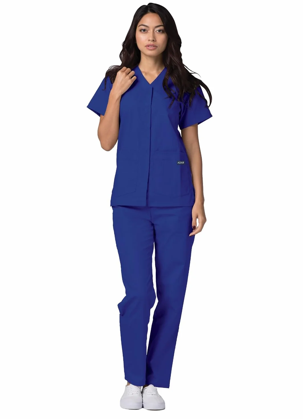 Adar Uniforms Damska koszula medyczna 604rylm, królewski niebieski, M UK