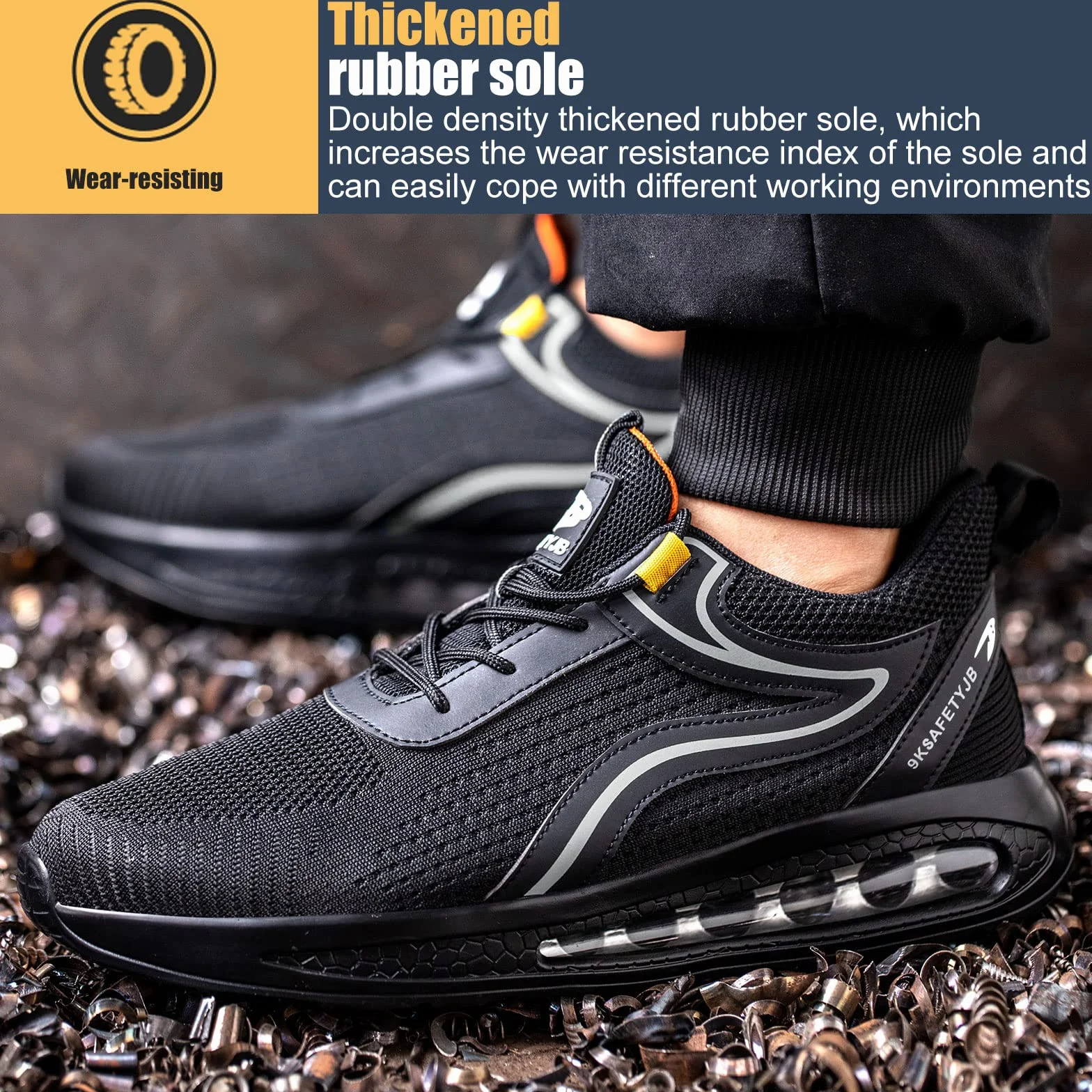 Obuwie Ochronne Antypoślizgowe Buty Robocze Oddychające Buty Ochronne ze Stalowym