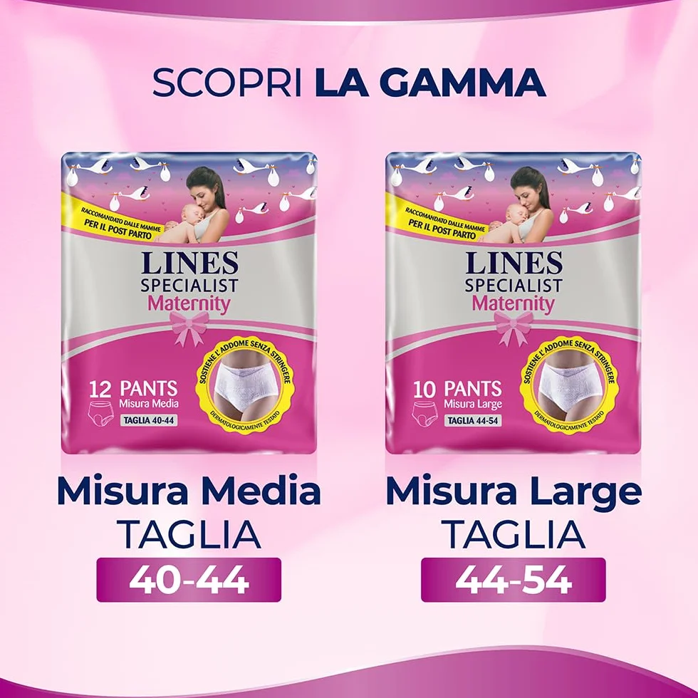 Lines Specialist Pants Maternity, 20 majtek na czas porodowy L (20 jednostek)
