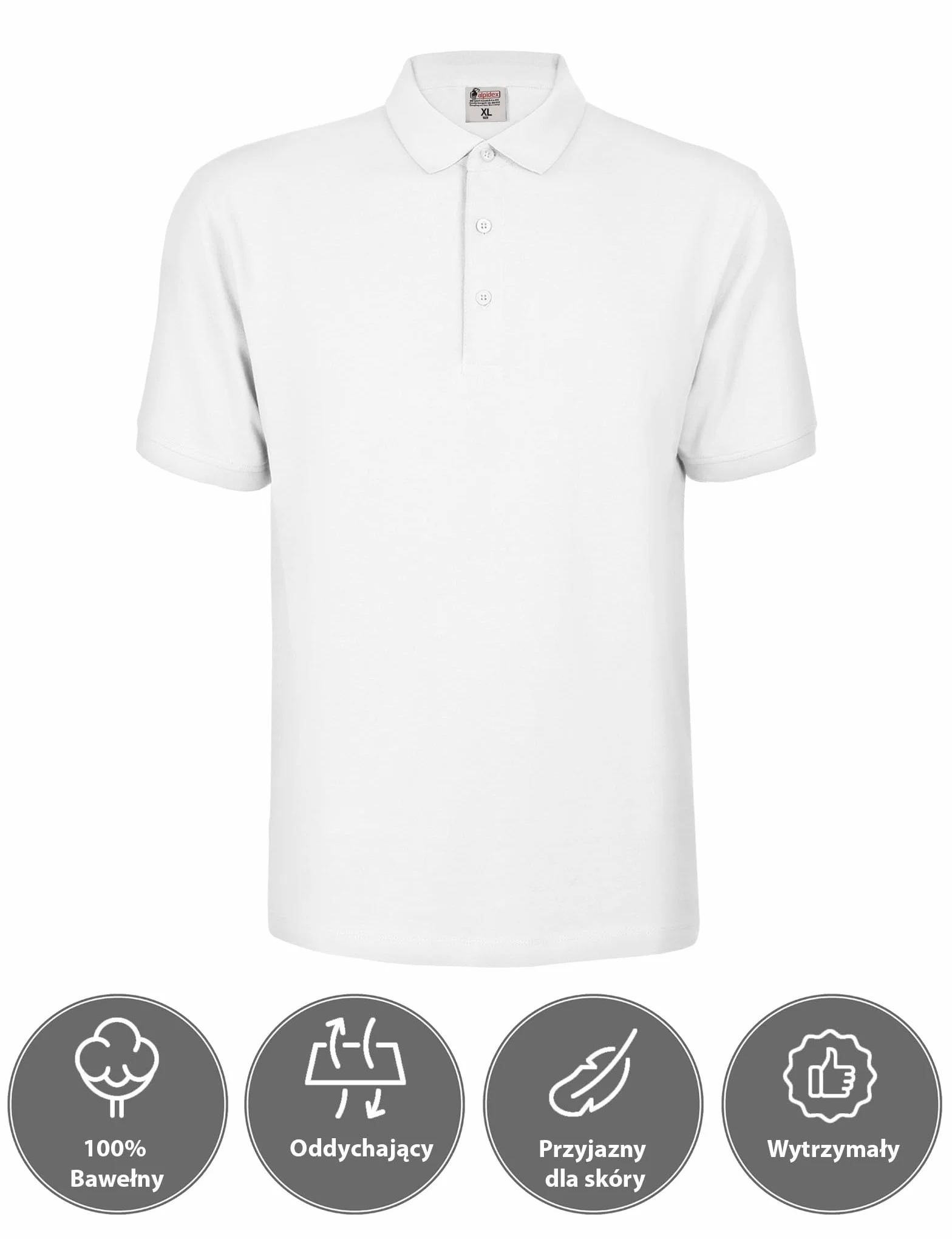 ALPIDEX Polo Męskie 3-Pak Koszulki z Krótkim Rękawem 100% Bawełna Klasyczny Krój Jednokolorowe S M L XL XXL 3XL 4XL 5XL