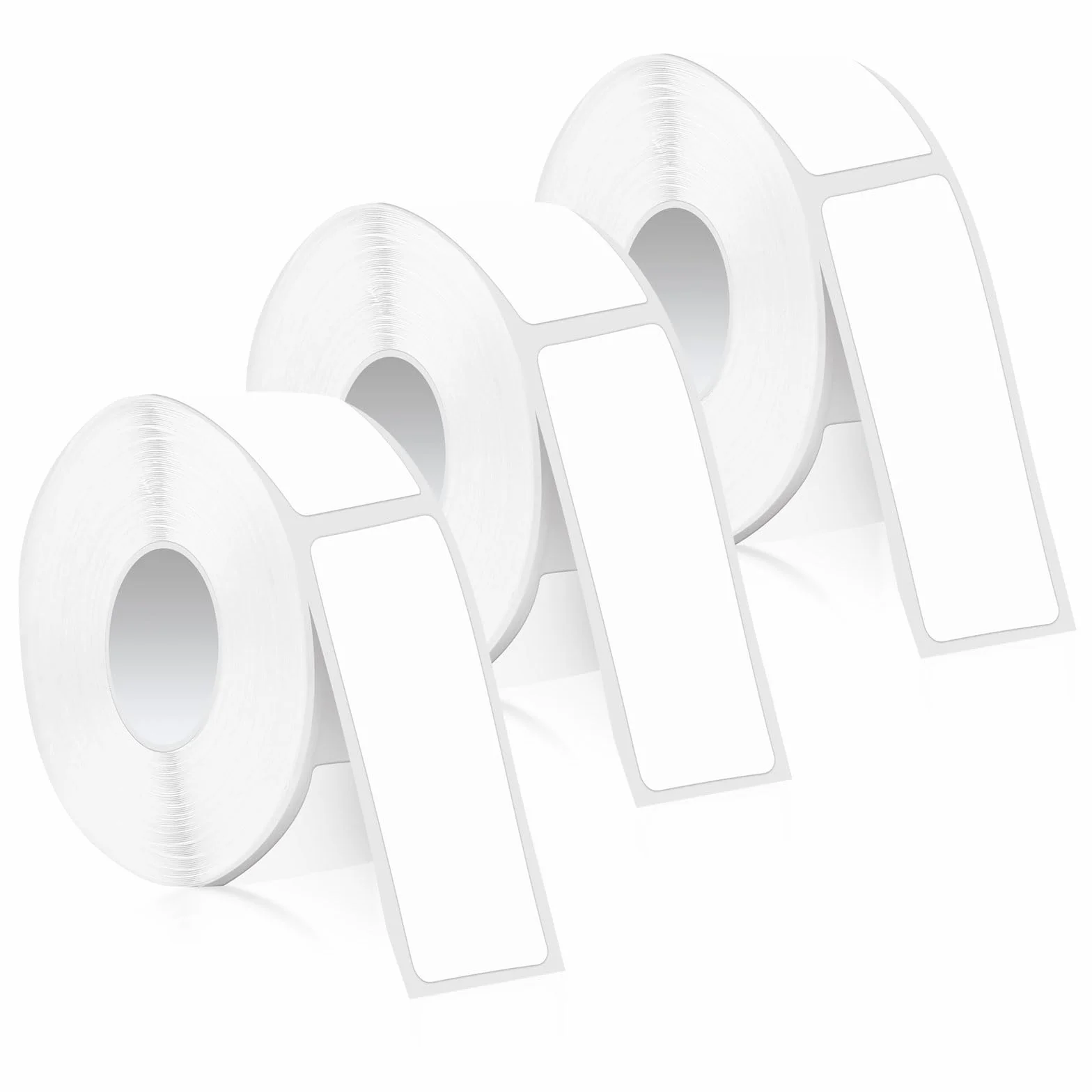 3 Rolki Tasmy do Etykiet do Phomemo D30, 12mm x 40mm Biala Samoprzylepna Tasma do Etykiet Rolka Papieru Termicznego z Naklejkami do Biura Artykuly Gospodarstwa Domowego