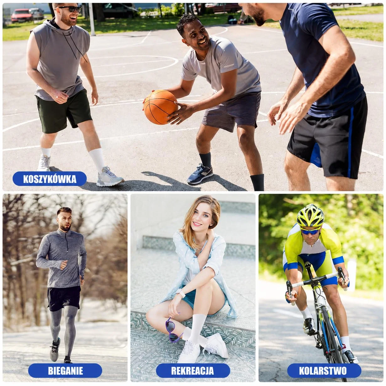 SockWaddles Skarpety Dla Mężczyzn i Kobiet, Bezszwowe Skarpety Bawełniane, Oddychające i Ochronne Przed Pęcherzami Skarpety Sportowe, Idealne do Pracy, Biegania, Wędrówek, 6 Par Unisex