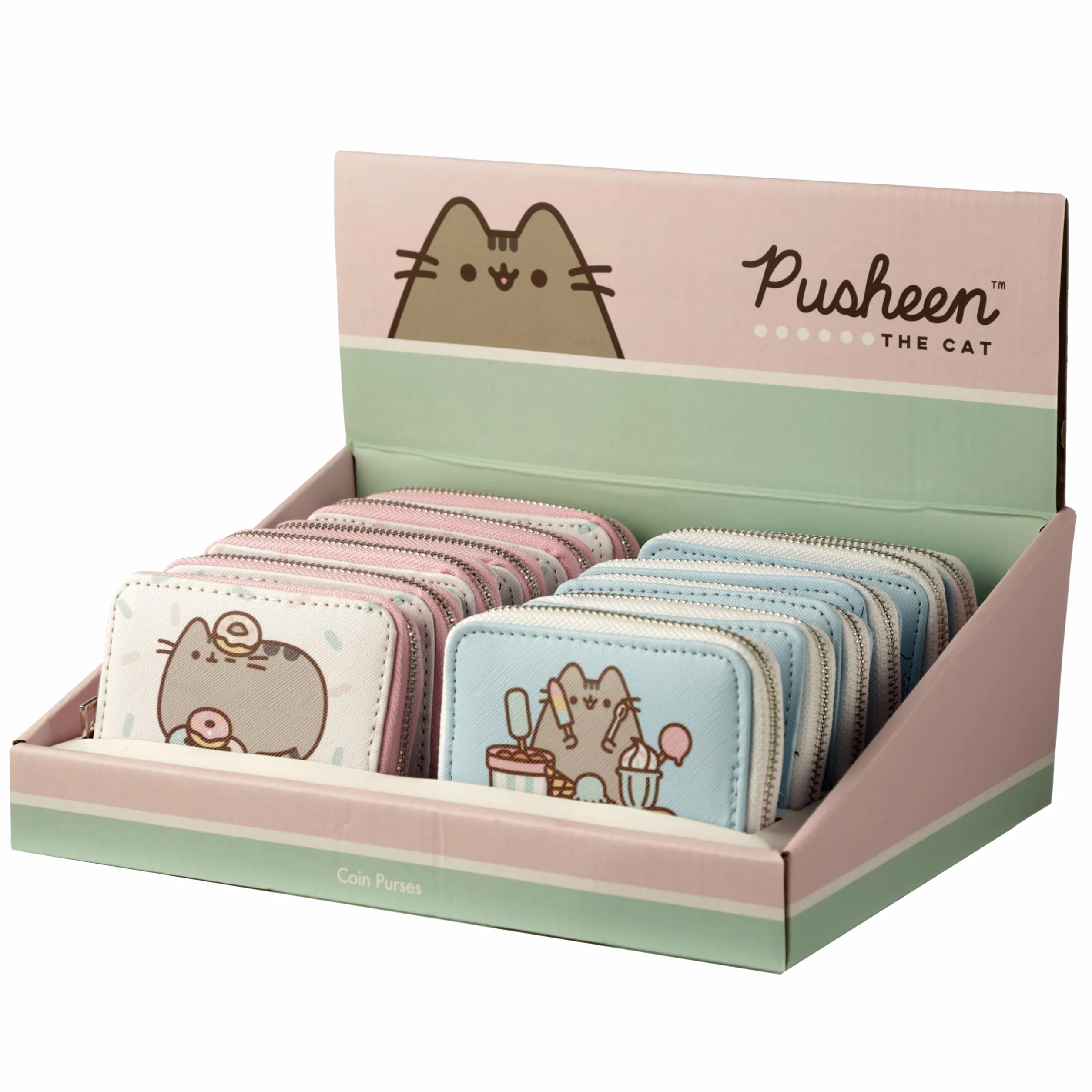 Pusheen Foodie Cat Zip Around Small Wallet Purse