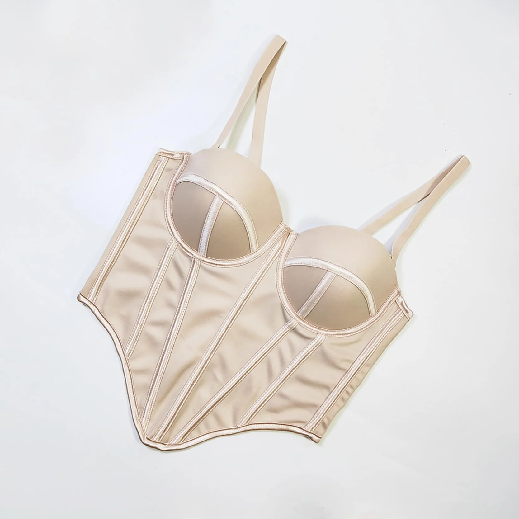 Damski gorset biustonosz bielizna tank top Crop Top gorset smukła kamizelka z odpinanym paskiem