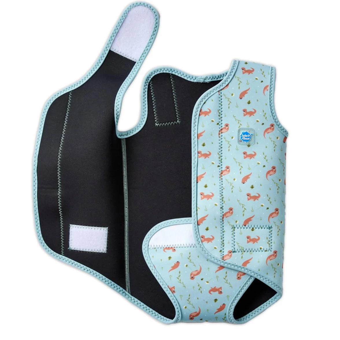 Splash About Wrap One Piece Swimsuit, Playful Otters, 6-18 Miesięcy Unisex Baby