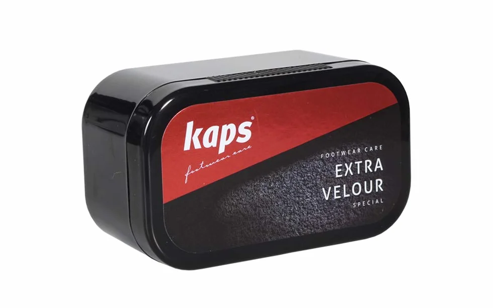 Kaps Extra Velour, Wysokiej Jakości Gąbka Do Butów z Nubuku i Zamszu, Przywraca Skórze Pierwotną Strukturę, oraz Atrakcyjny Wygląd, Do Wszystkich Kolorów