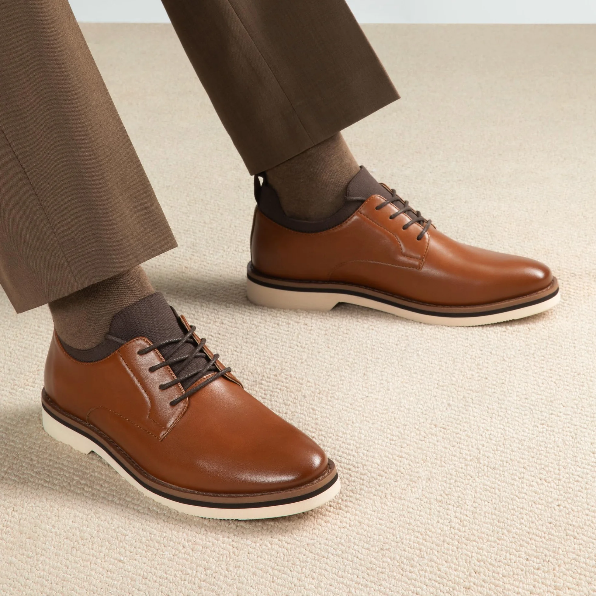 Bruno Marc Męskie sznurowane wygodne modne buty do sukienki