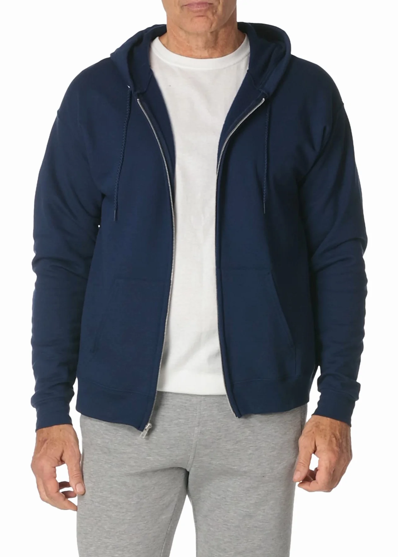 Hanes Bluza z kapturem z zamkiem błyskawicznym Mężczyźni P180 (1 w zestawie)