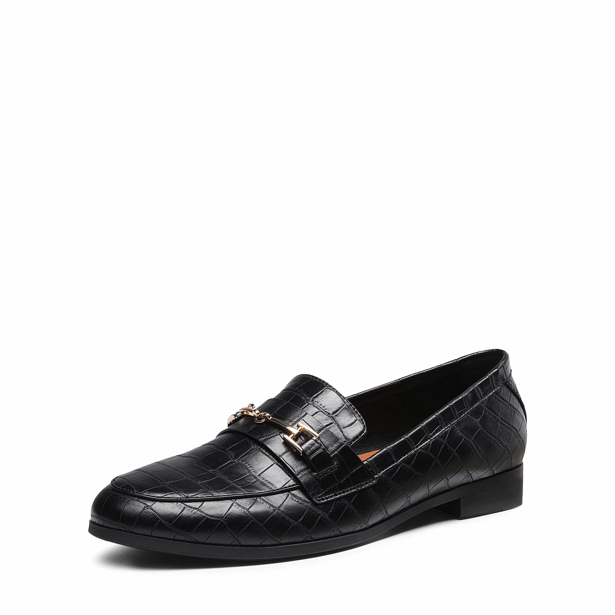 DREAM PAIRS Damskie mokasyny Penny Loafers Modne Wygodne Płaskie Eleganckie Buty Na Co Dzień i Biznes, Czarny kamień, 41 EU